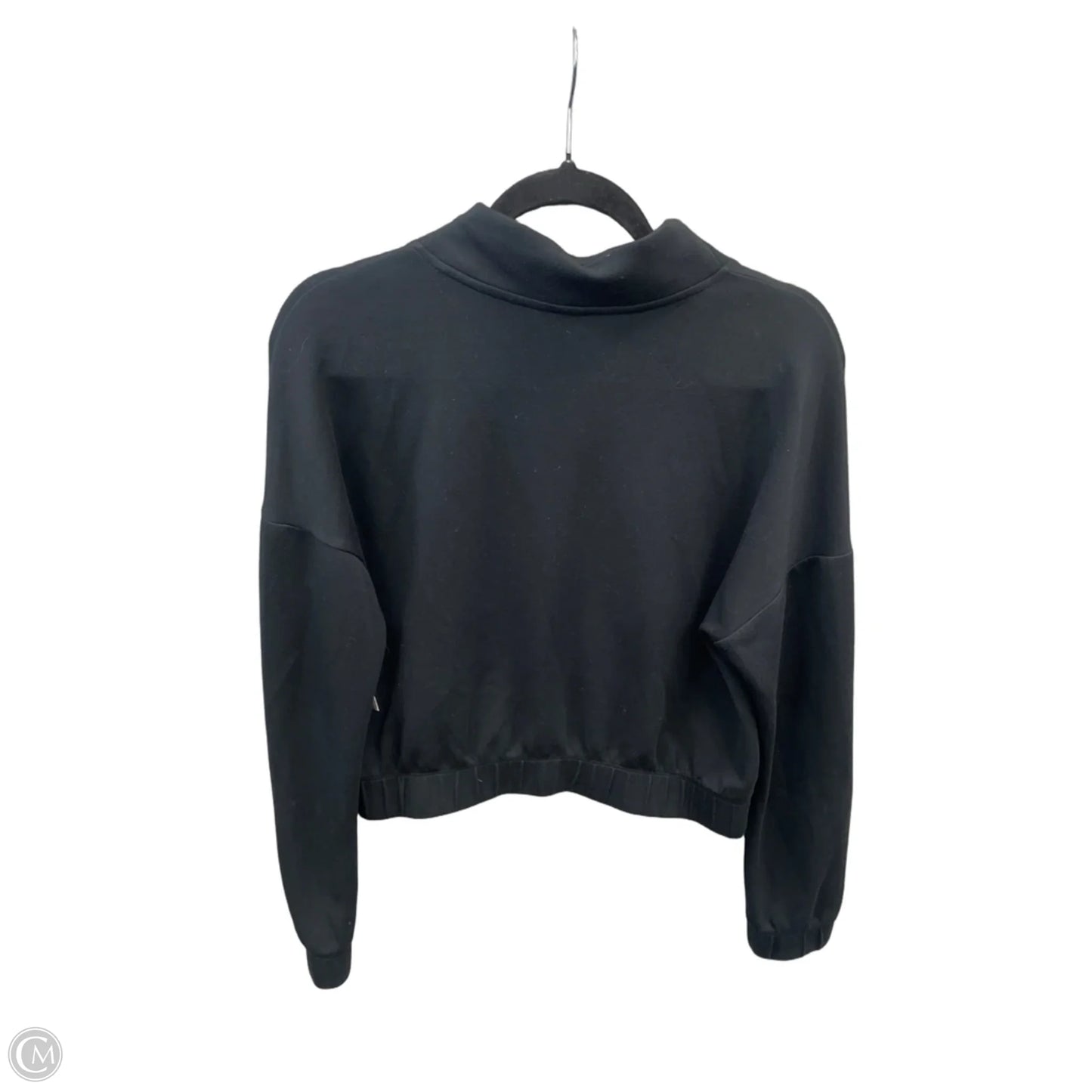 Athletic Top Long Sleeve Collar By 90 Degrees By Reflex In Black, Size: S