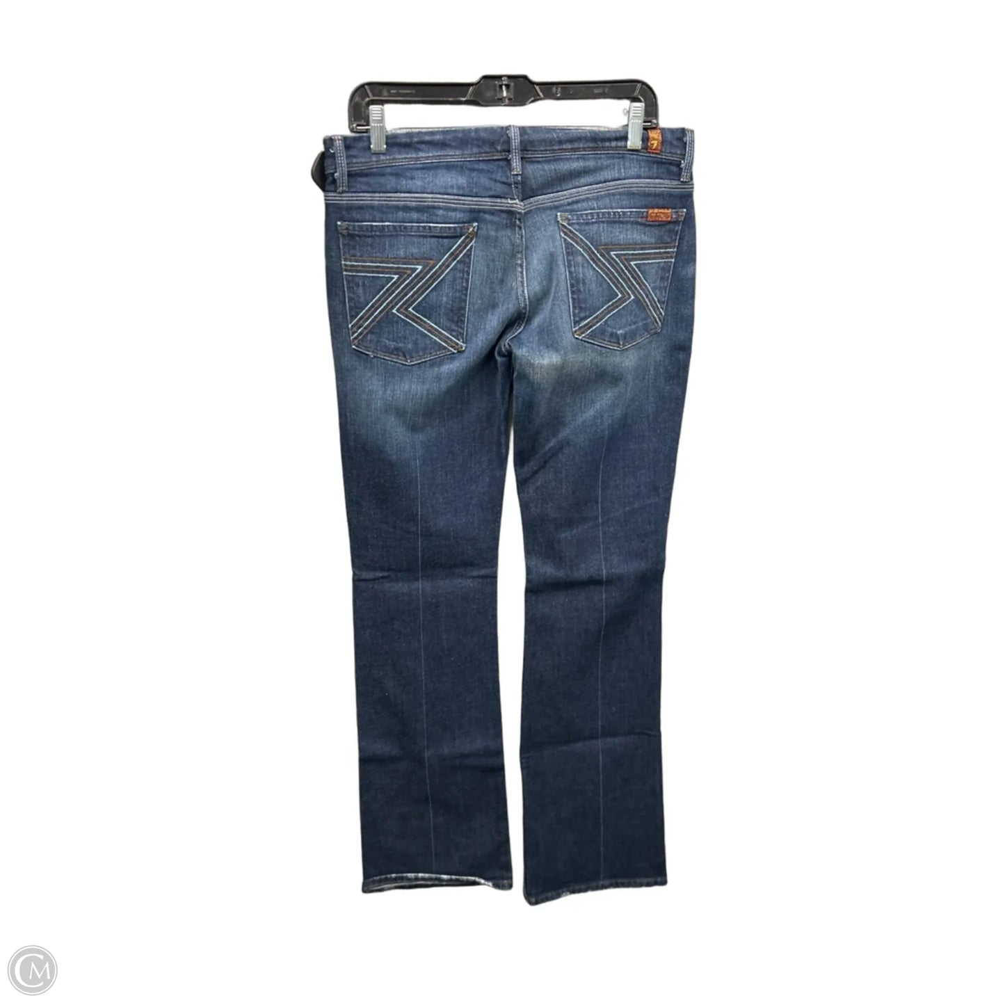 Jeans Straight By 7 For All Mankind In Blue Denim, Size: 12