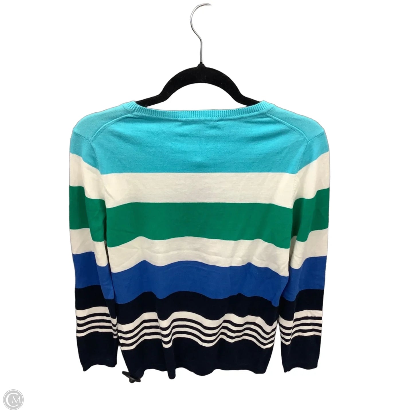 Top Long Sleeve By Tommy Hilfiger In Striped Pattern, Size: M