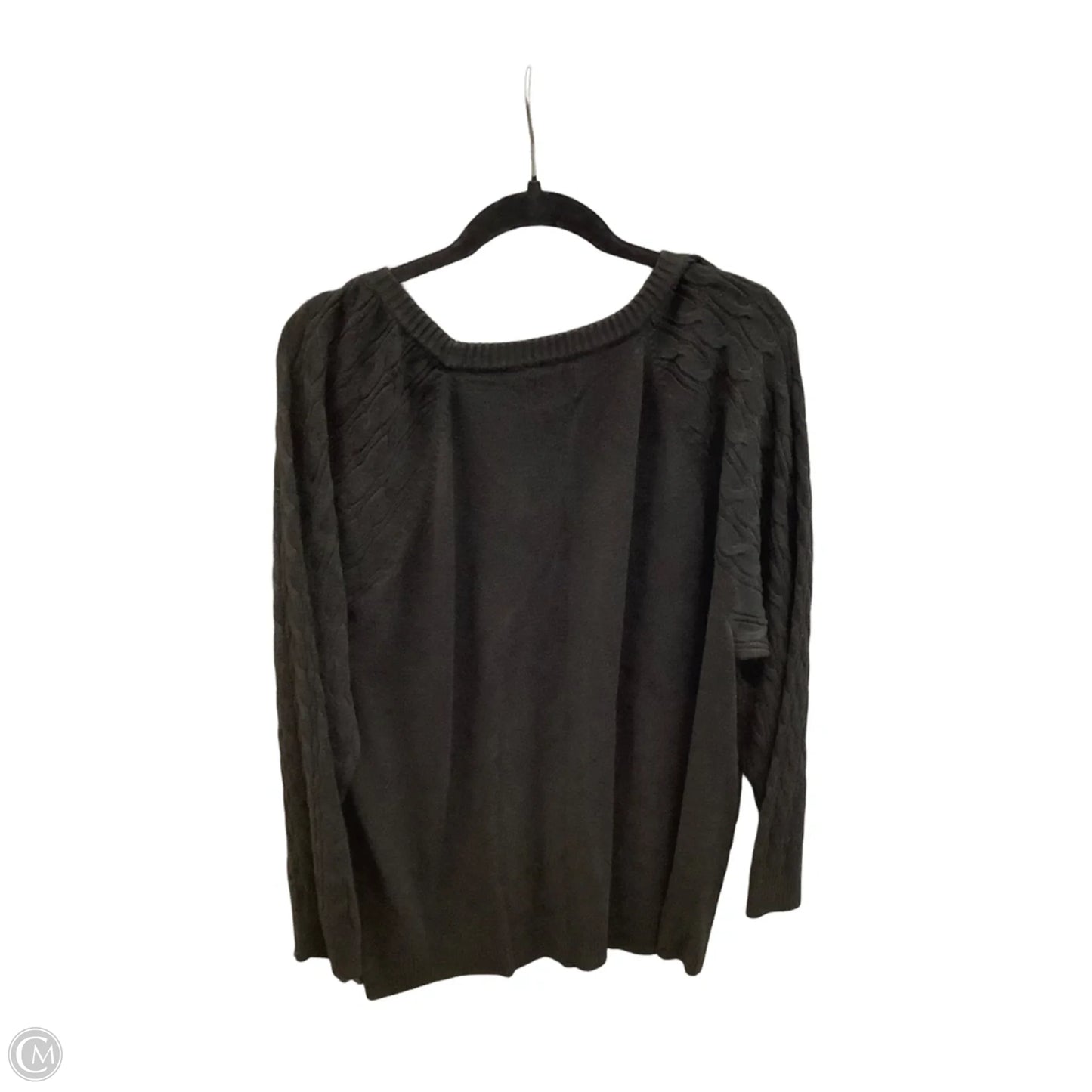 Sweater By Croft And Barrow In Black, Size: 2x
