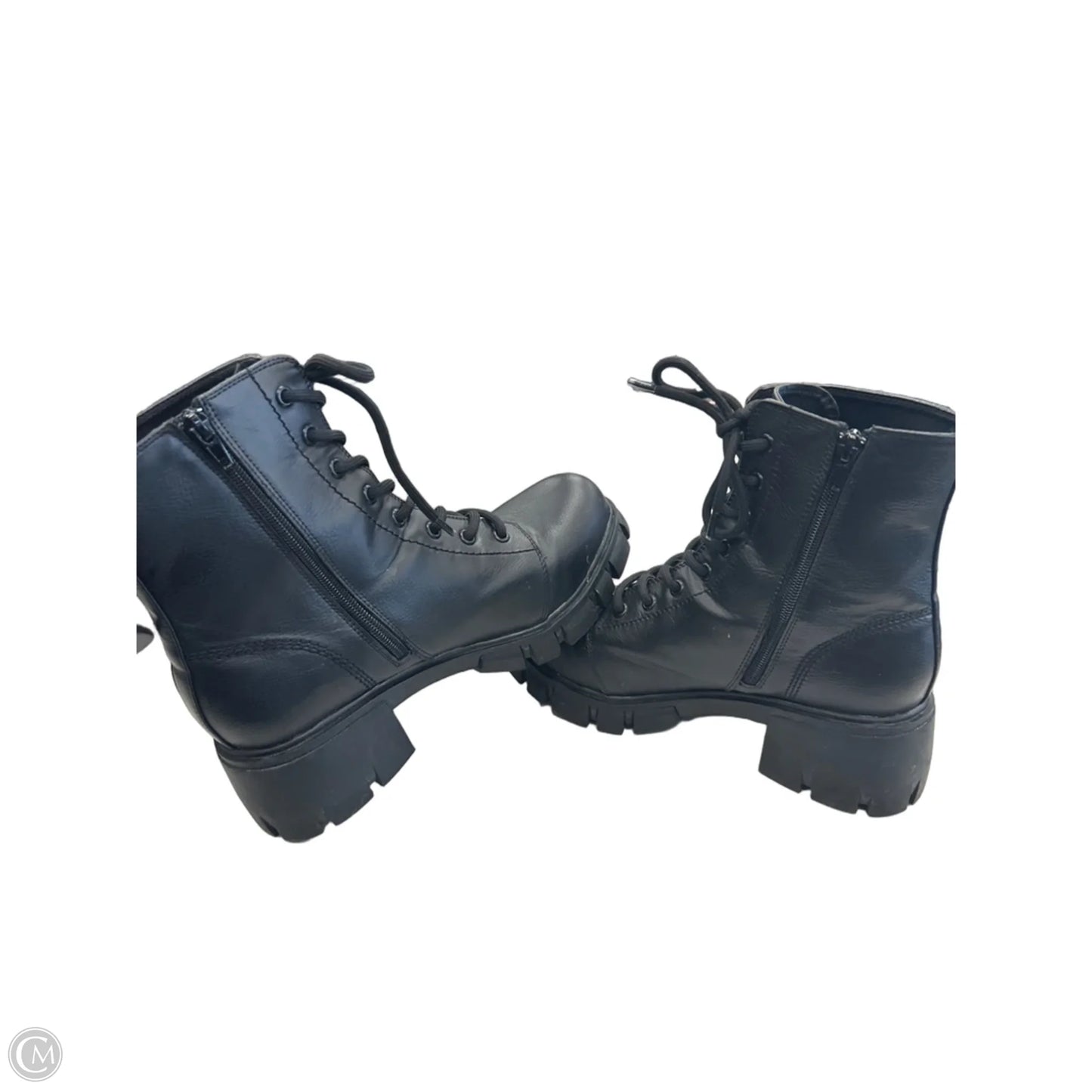 Boots Combat By Mia In Black, Size: 8.5