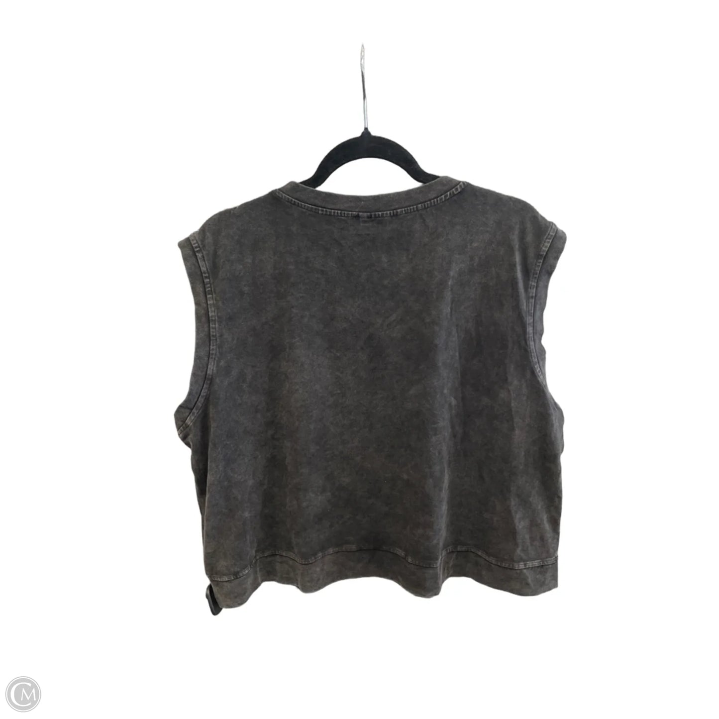 Top Short Sleeve By Clothes Mentor In Grey, Size: 2x