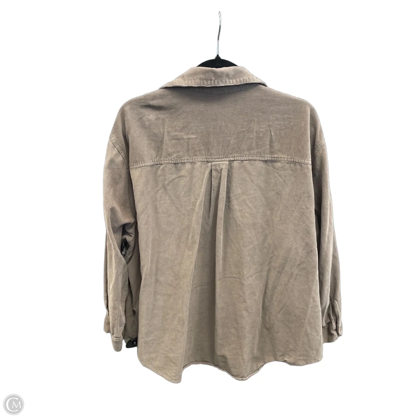Jacket Shirt By Wild Fable In Grey, Size: Xxl