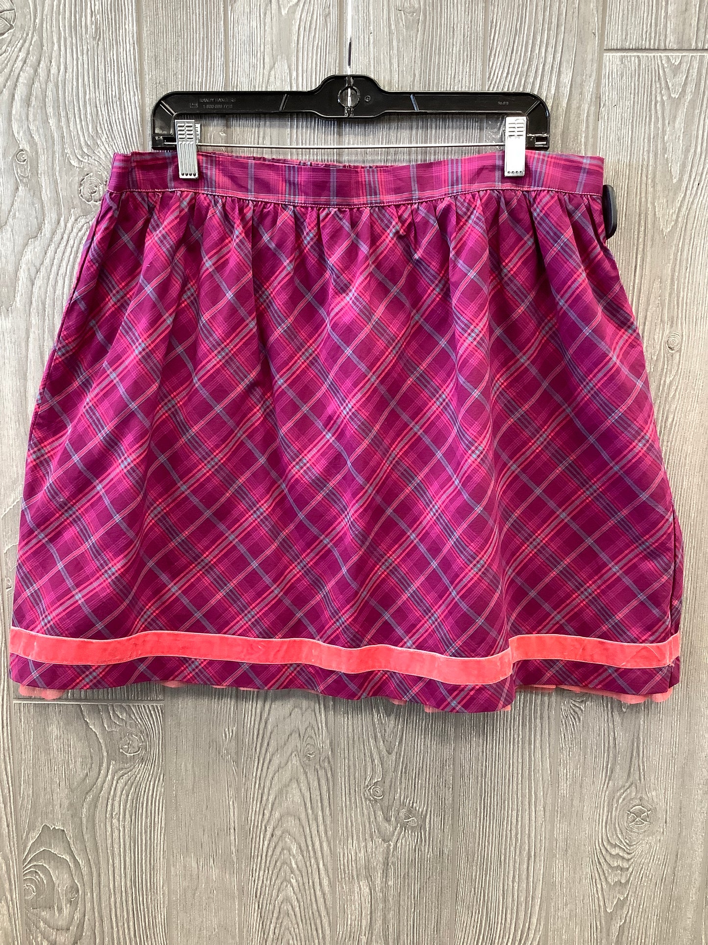 Skirt Midi By Matilda Jane In Plaid Pattern, Size: Xl