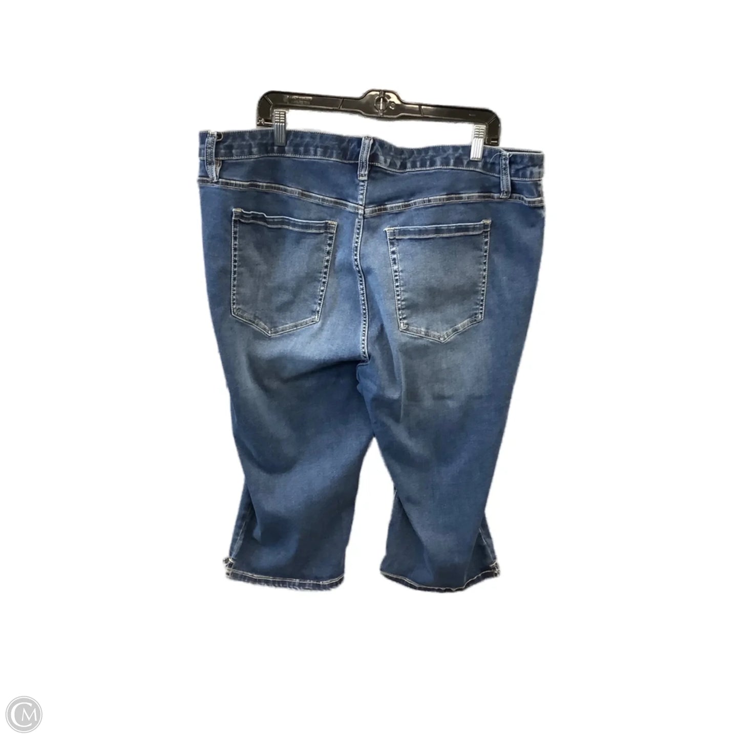 Capris By Lane Bryant In Blue Denim, Size: 22