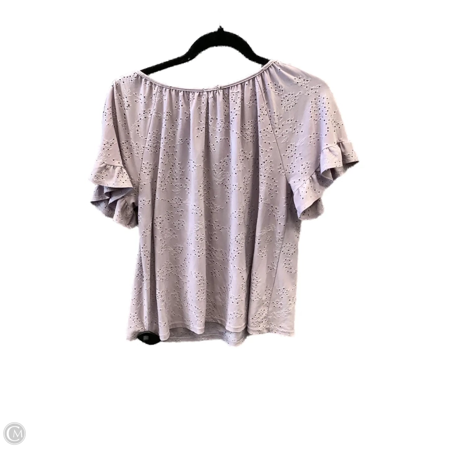 Top Short Sleeve By W5 In Purple, Size: S