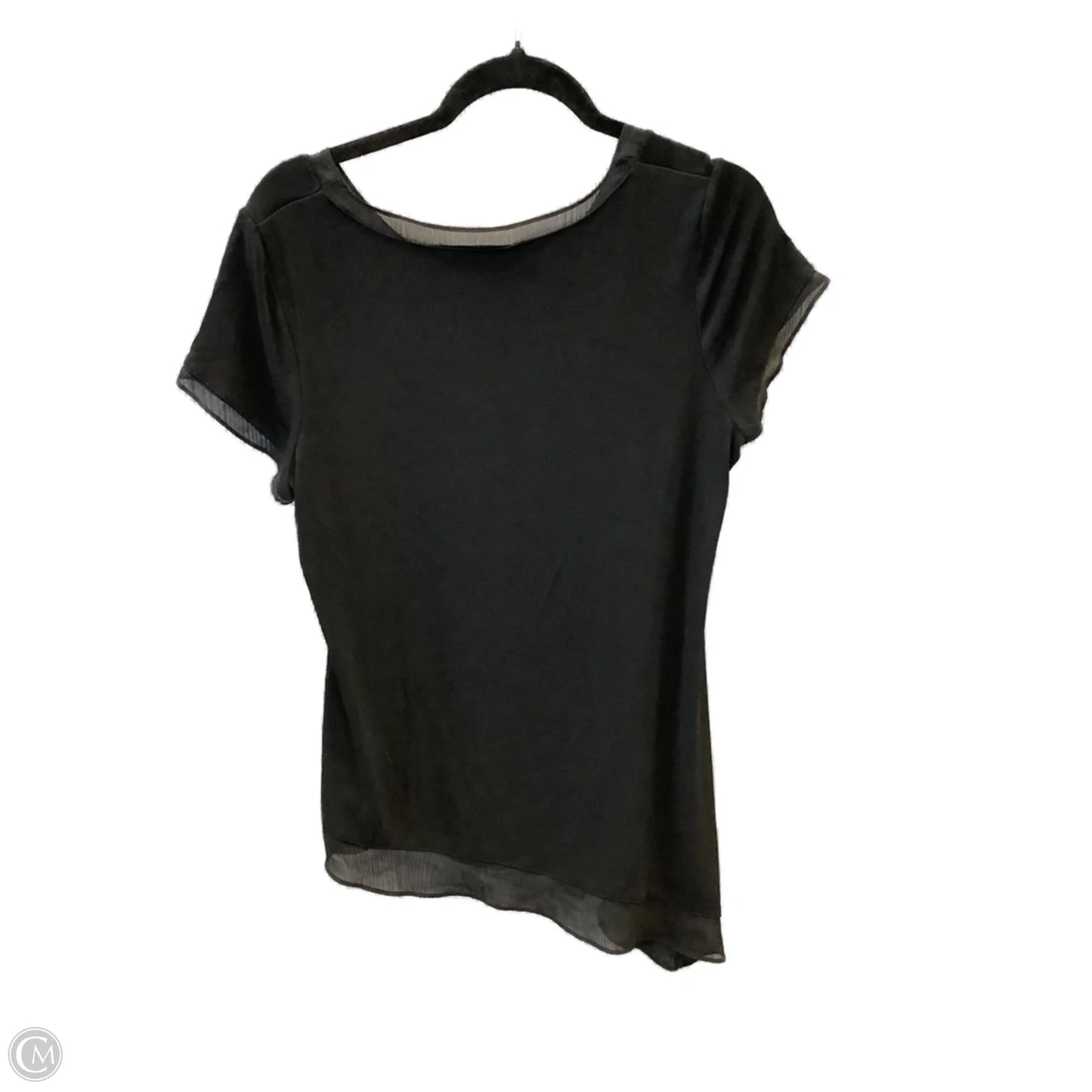 Top Short Sleeve By Chicos In Black, Size: M