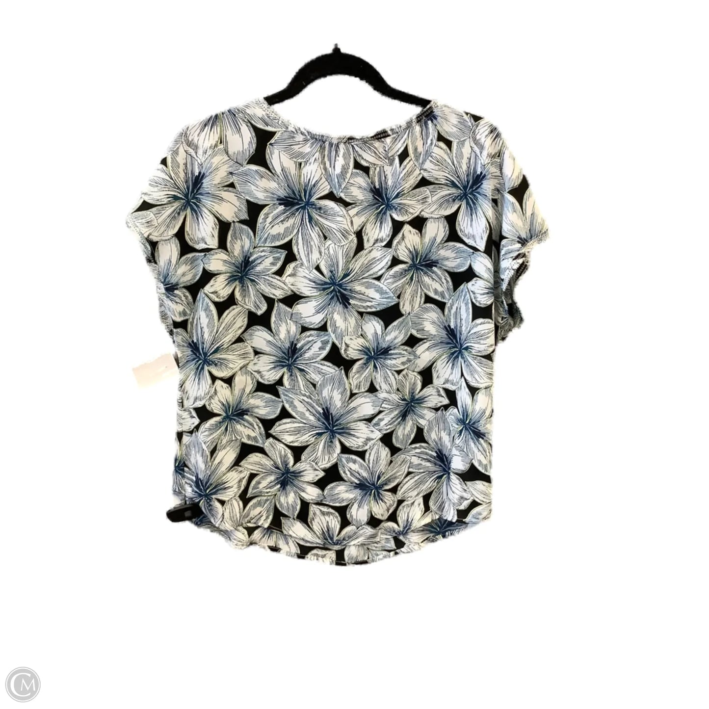 Top Short Sleeve By Banana Republic In Blue, Size: S