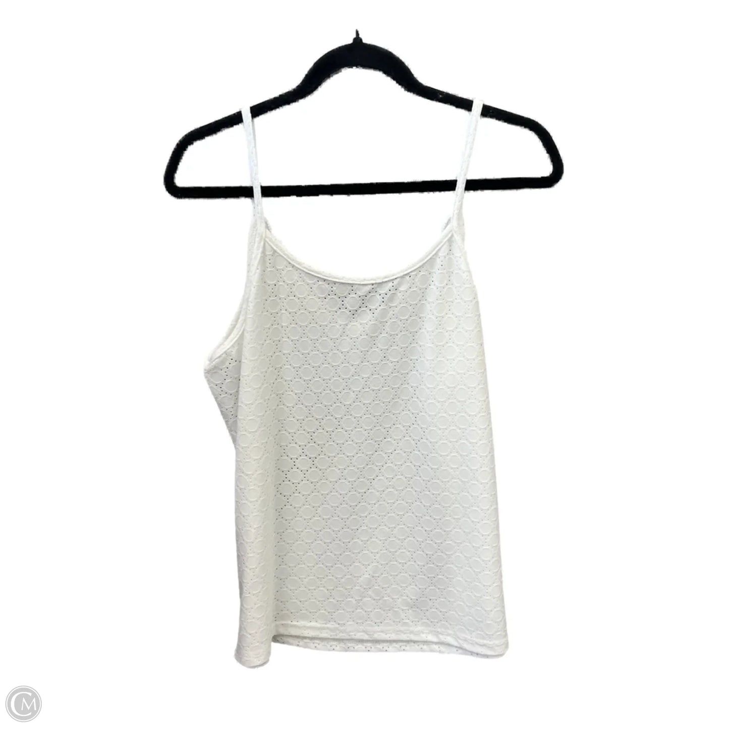 Top Sleeveless By Shein In White, Size: L