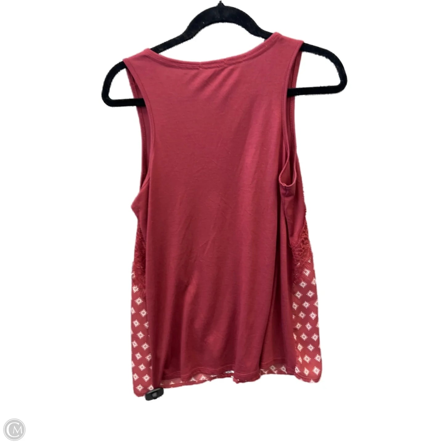 Top Sleeveless By Maurices In Red, Size: M