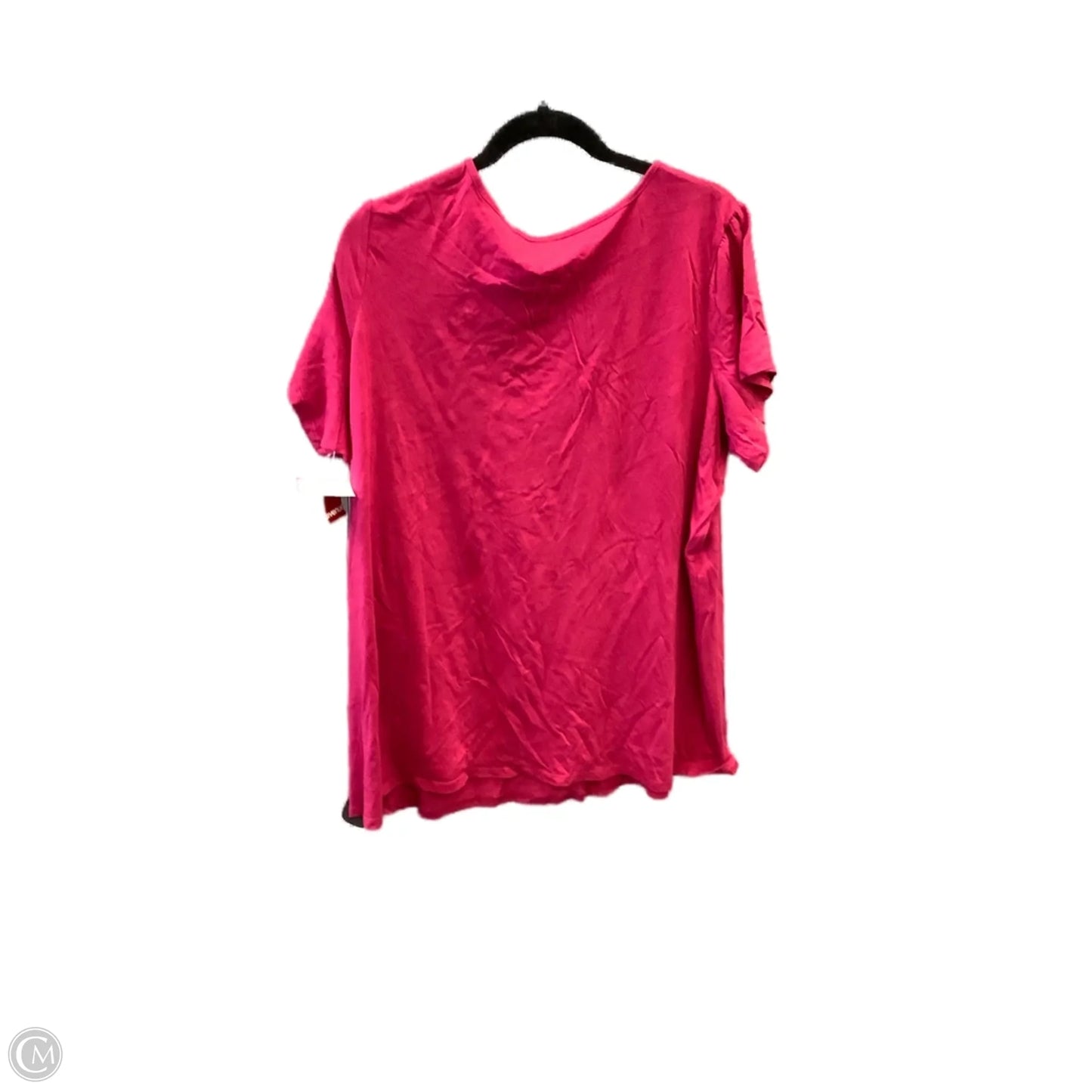 Top Short Sleeve By Clothes Mentor In Pink, Size: 3x