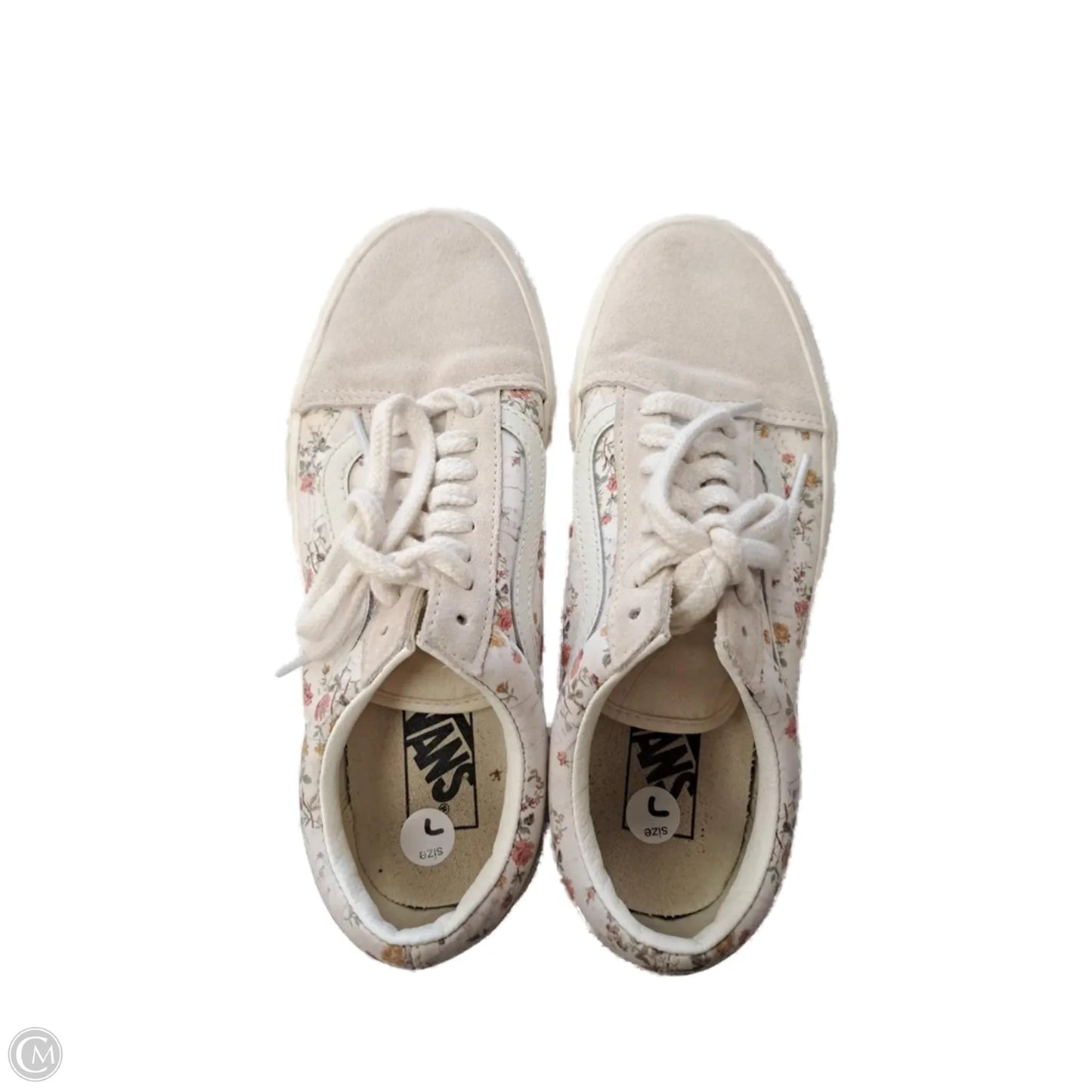 Shoes Sneakers By Vans In Floral Print, Size: 7