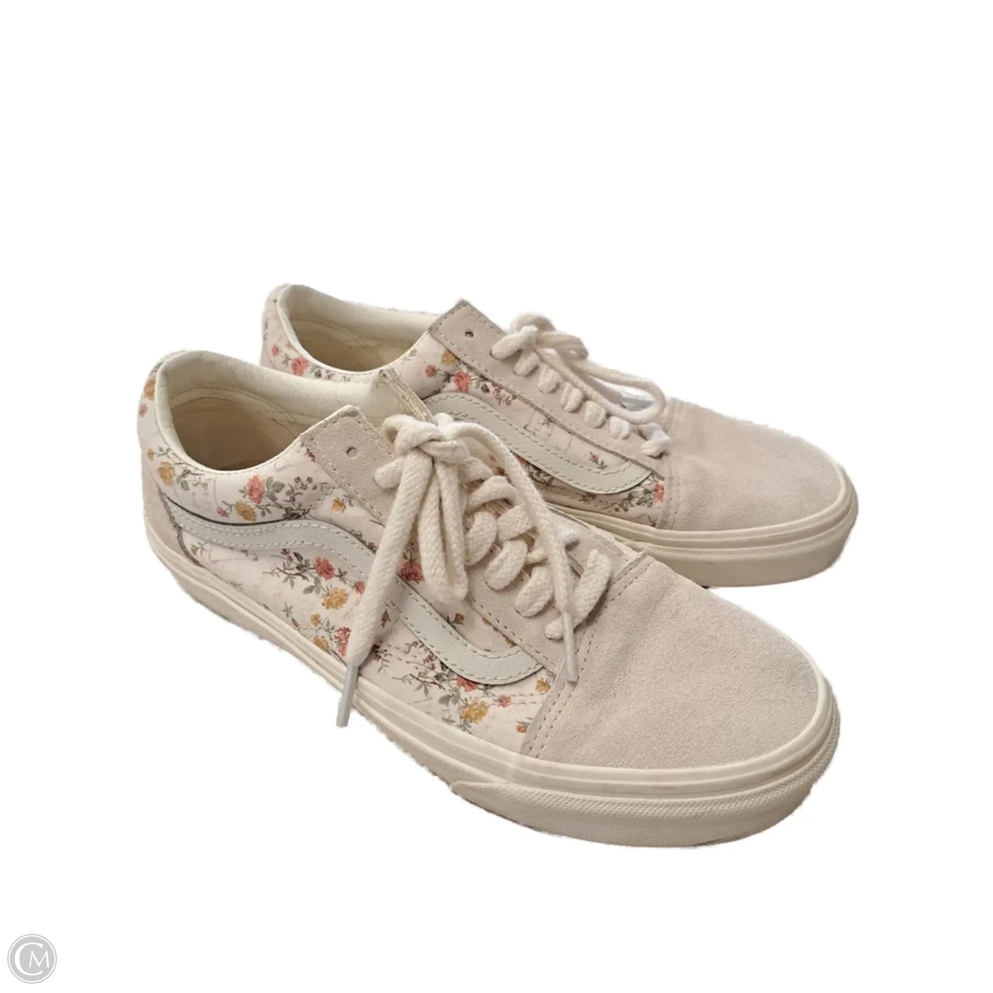 Shoes Sneakers By Vans In Floral Print, Size: 7
