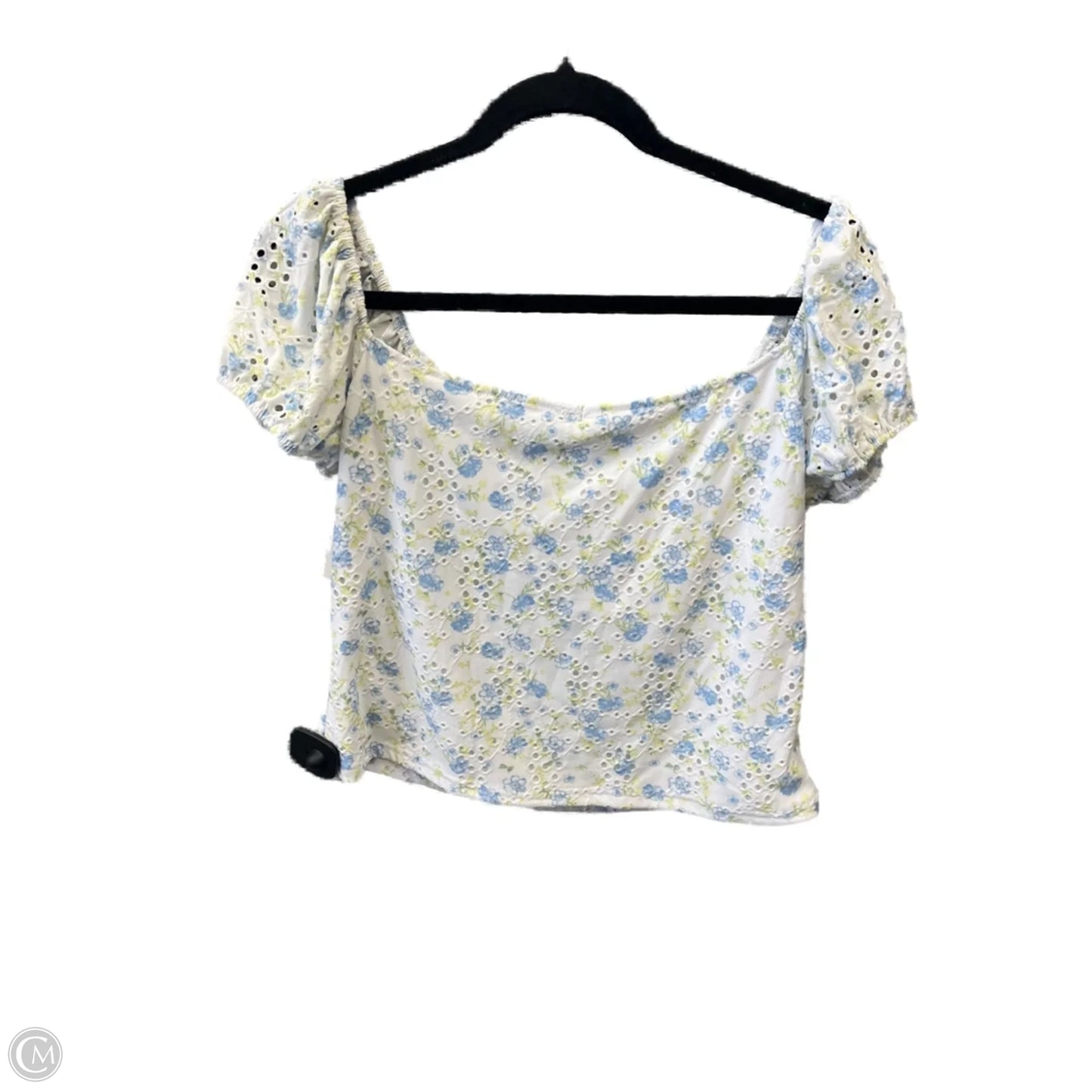 Top Short Sleeve By Clothes Mentor In Blue & Green, Size: Xl