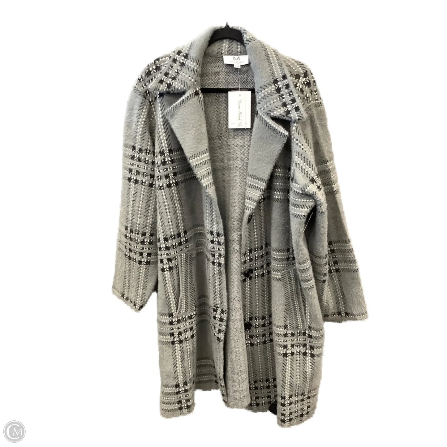 Coat Trench Coat By Clothes Mentor In Grey, Size: 2x