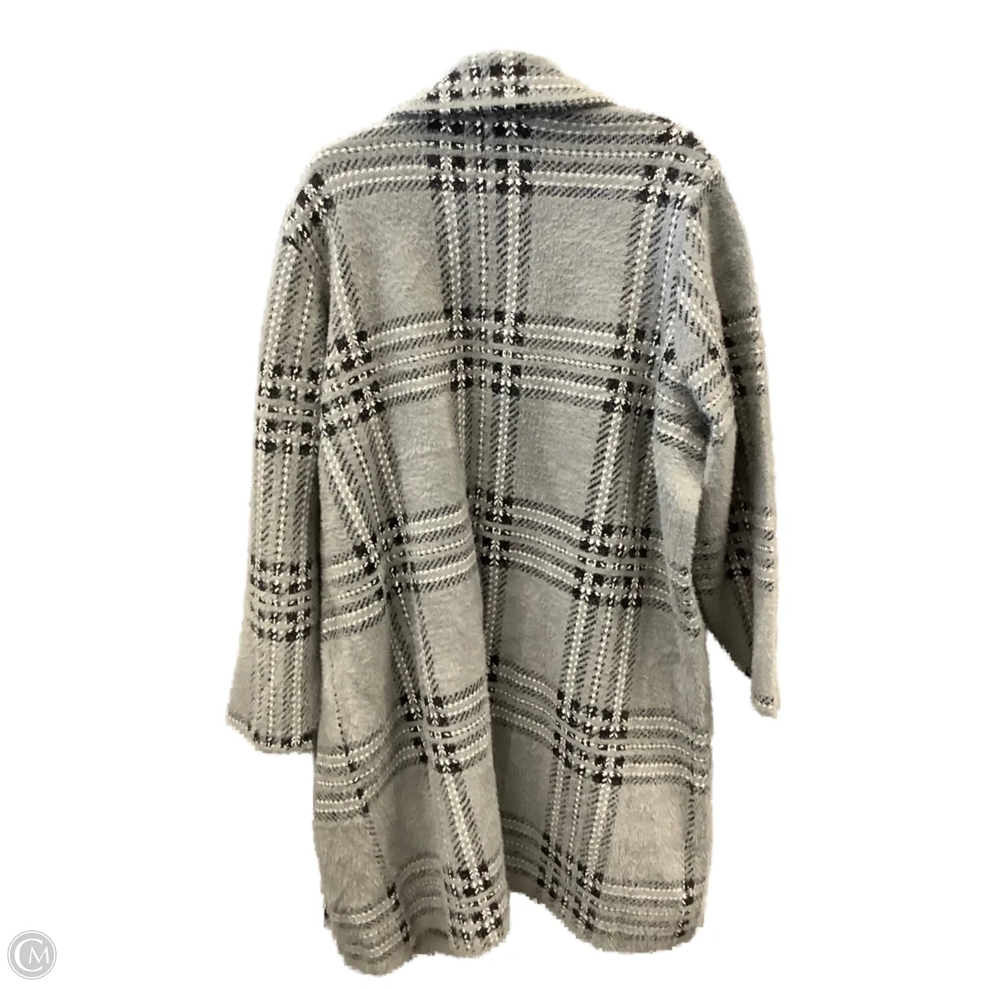 Coat Trench Coat By Clothes Mentor In Grey, Size: 2x