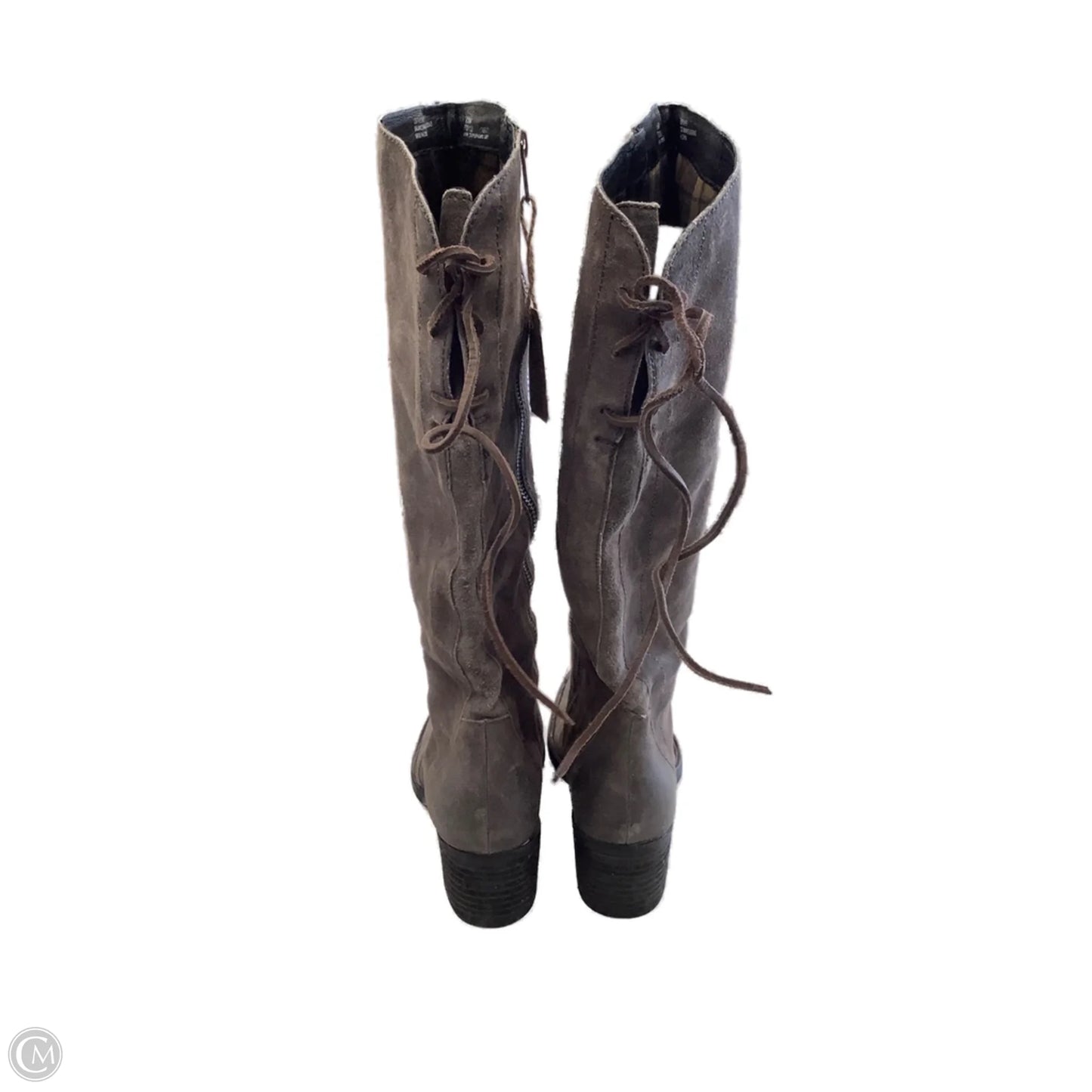 Boots Over-the-knee Heels By Born In Grey, Size: 8.5
