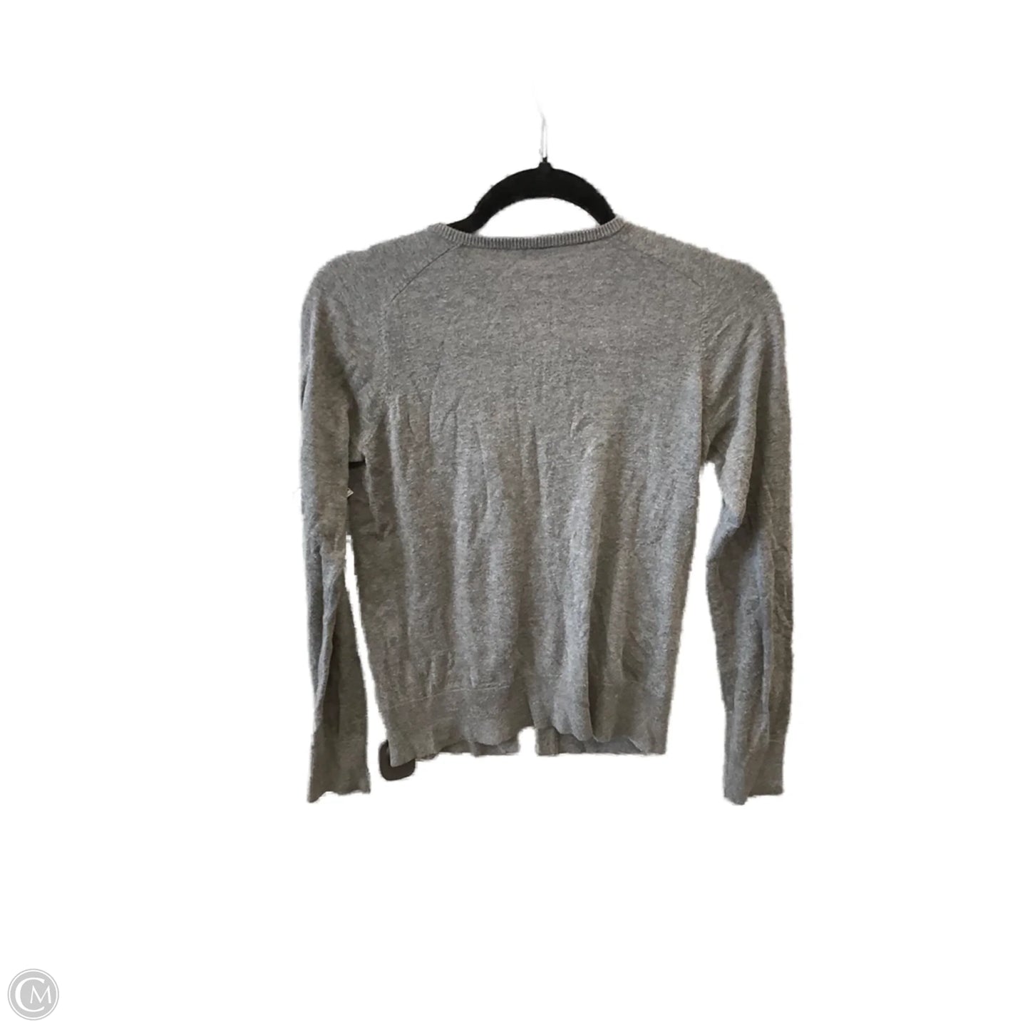 Sweater Cardigan By Ann Taylor In Grey, Size: Xs