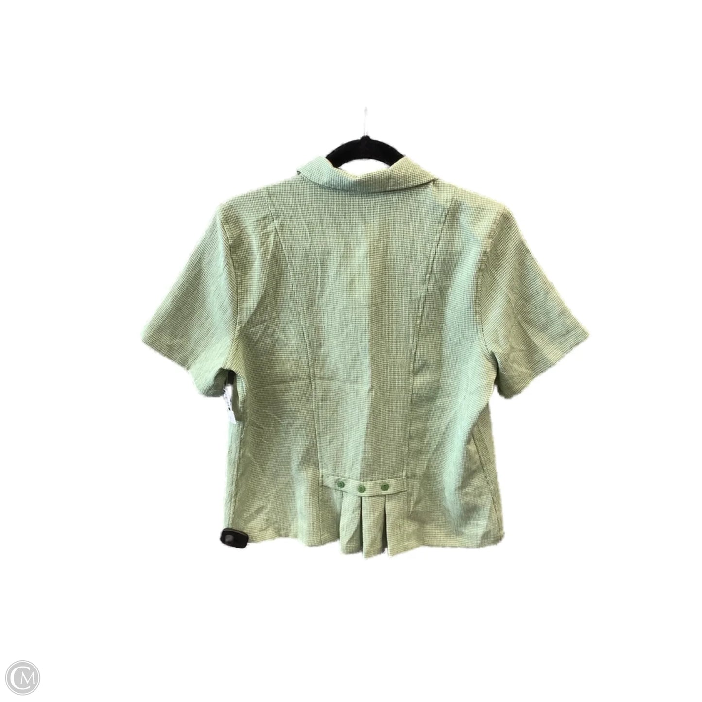 Top Short Sleeve By Christopher And Banks In Green, Size: M
