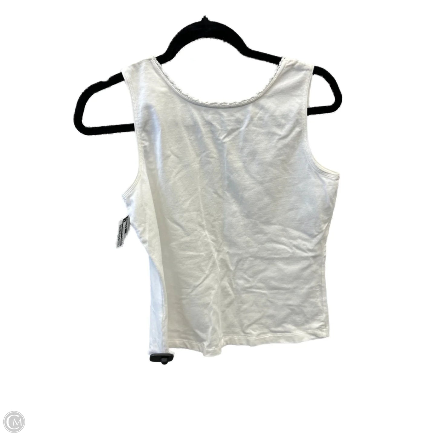 Top Sleeveless Basic By Talbots In White, Size: M