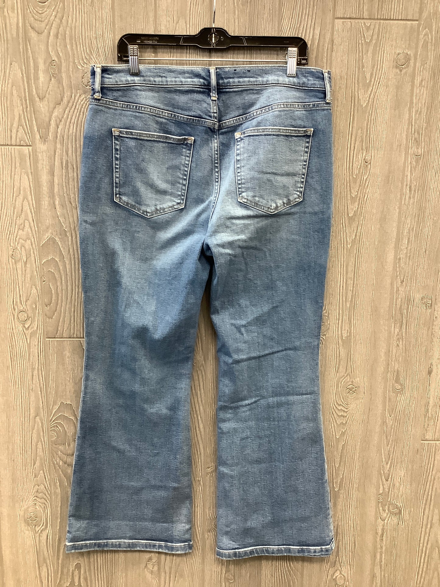 Jeans Flared By Gap In Blue Denim, Size: 16
