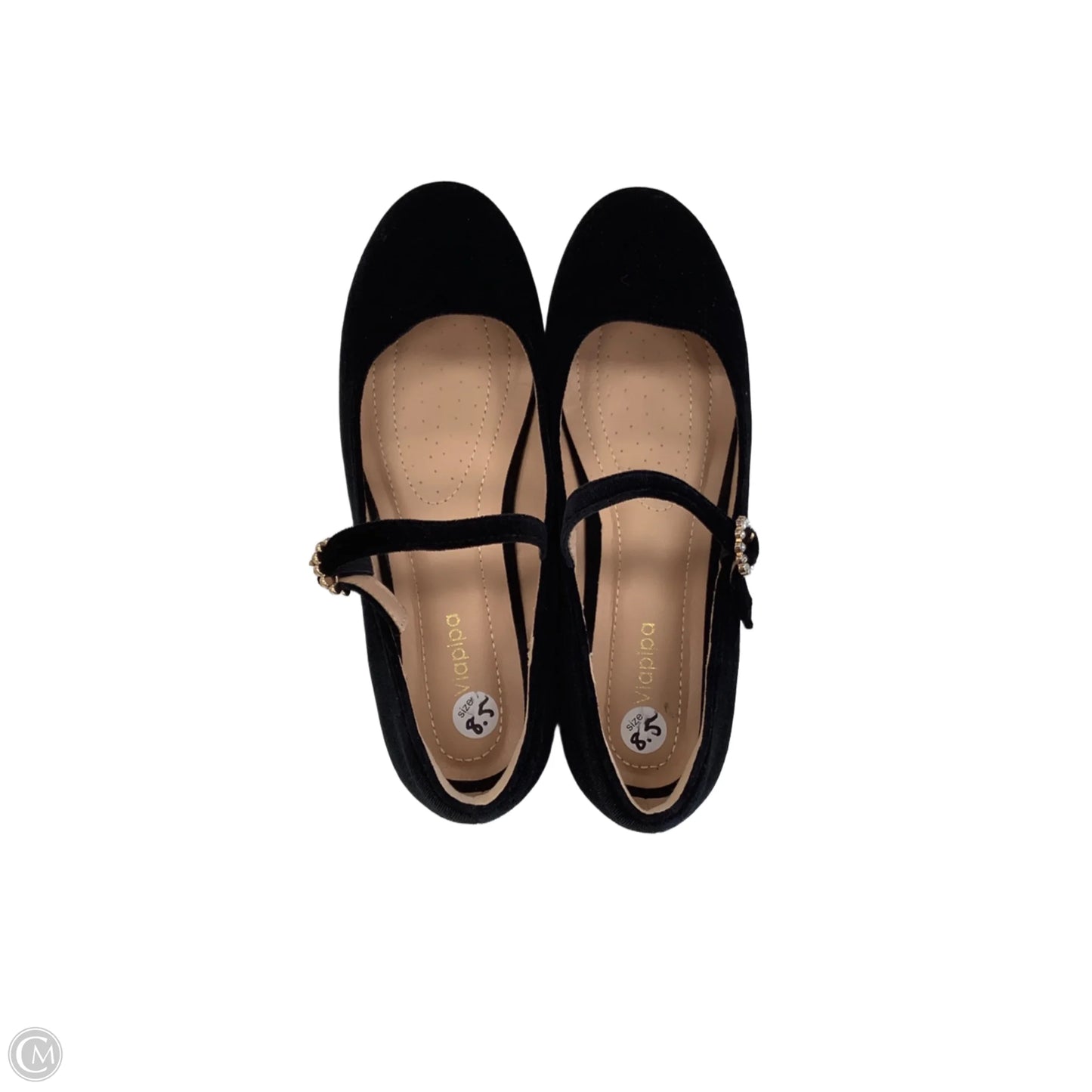 Shoes Flats By Clothes Mentor In Black, Size: 8.5