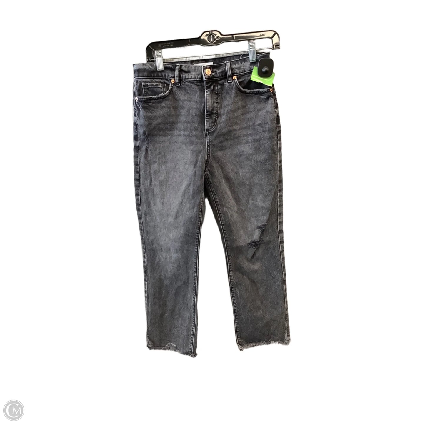 Jeans Straight By Loft In Grey Denim, Size: 4