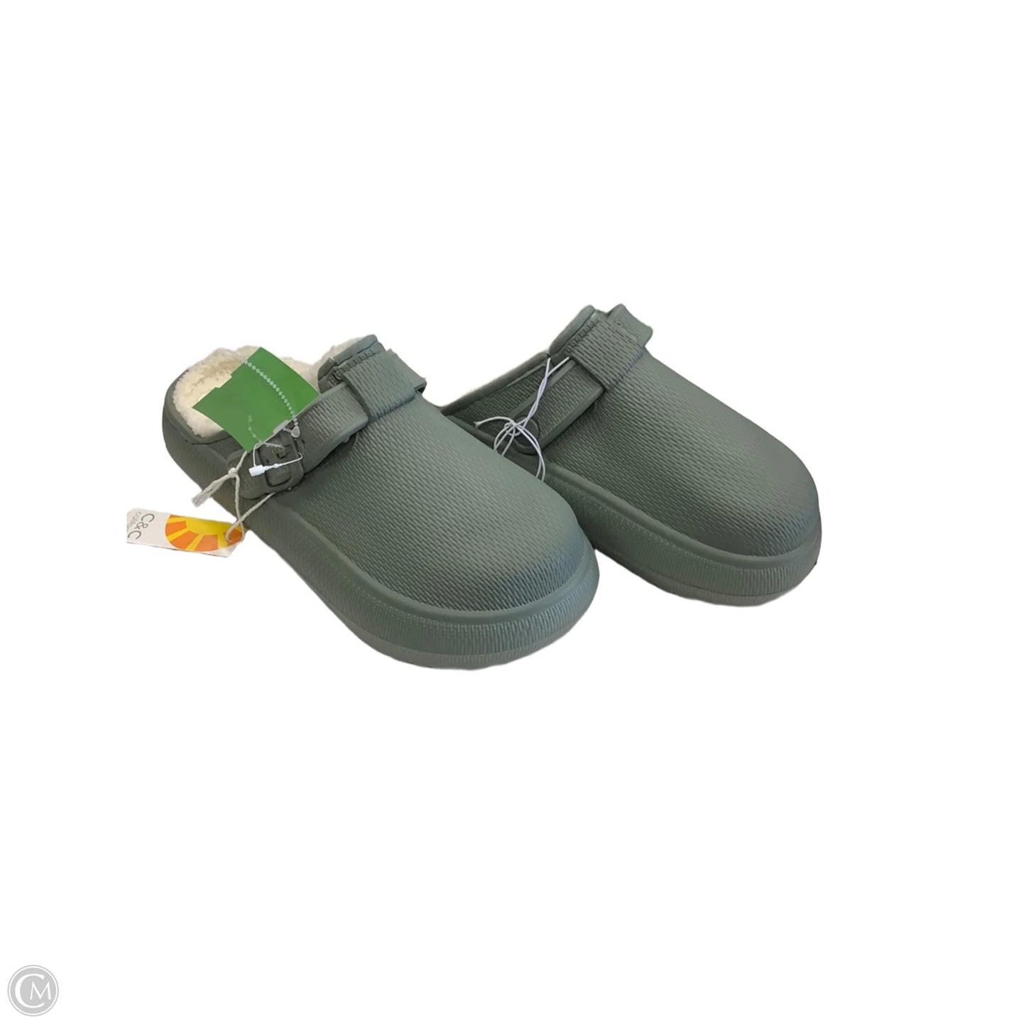 Shoes Flats By C And C In Green, Size: 7