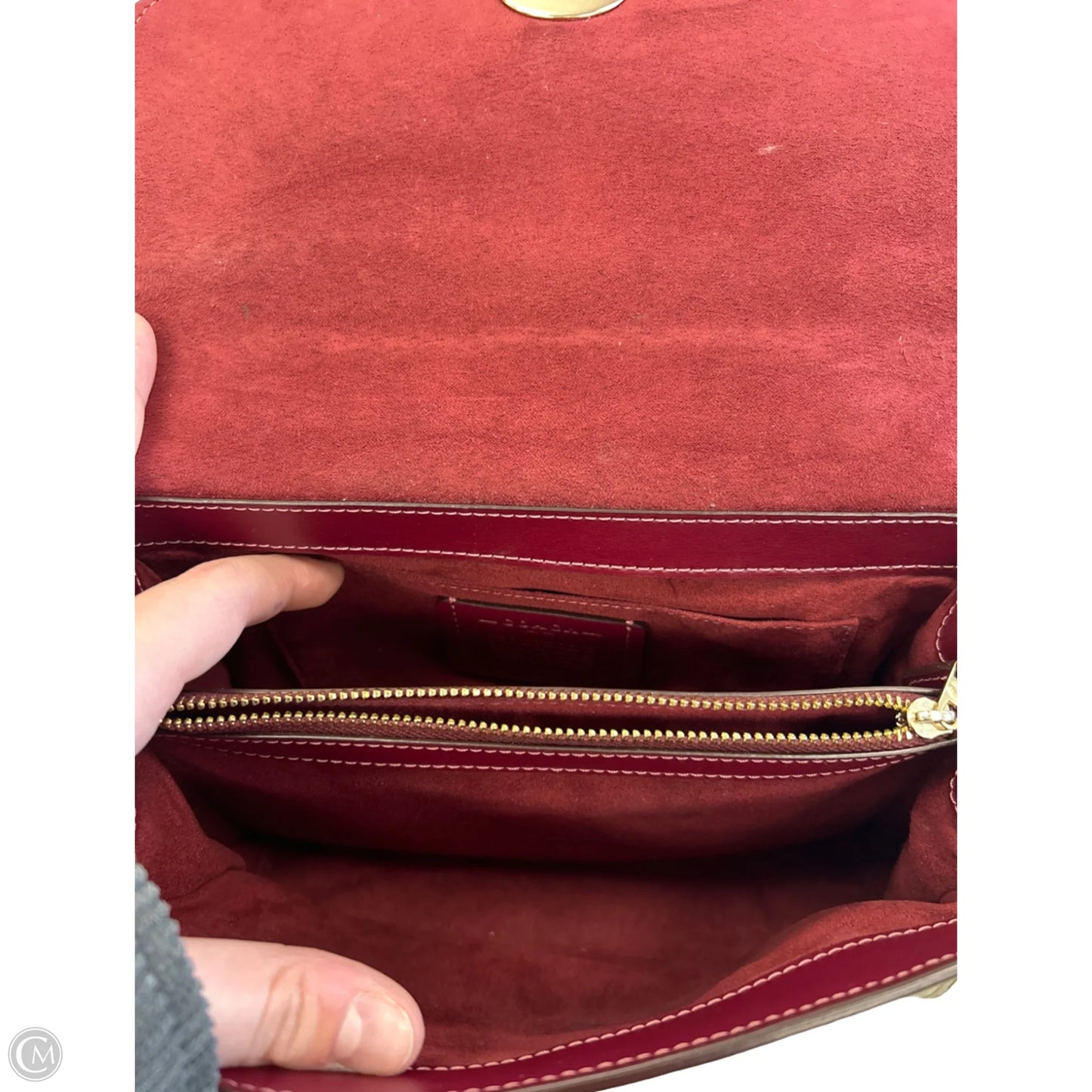 Crossbody Designer By Coach, Size: Medium