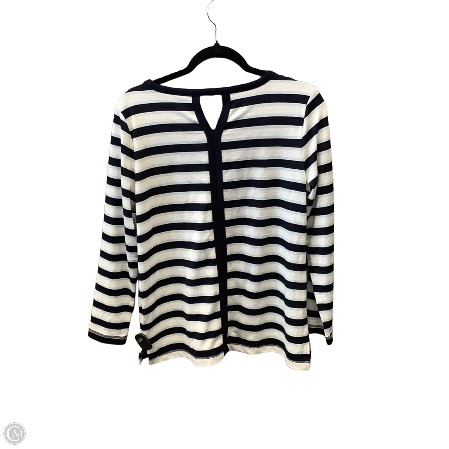 Top Long Sleeve By Talbots In Striped Pattern, Size: Lp