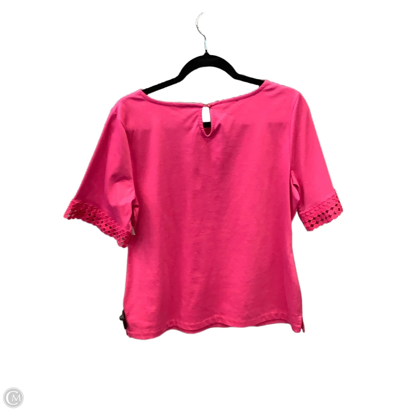 Top Short Sleeve By Talbots In Pink, Size: L