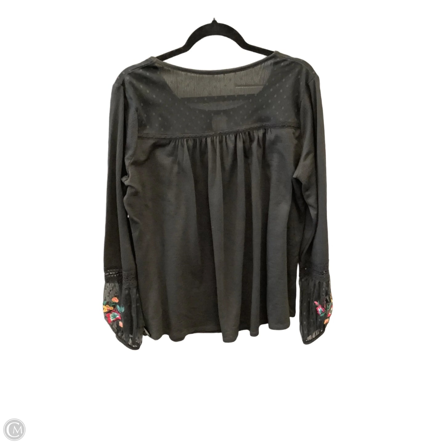 Top Long Sleeve By Time And Tru In Floral Print, Size: L