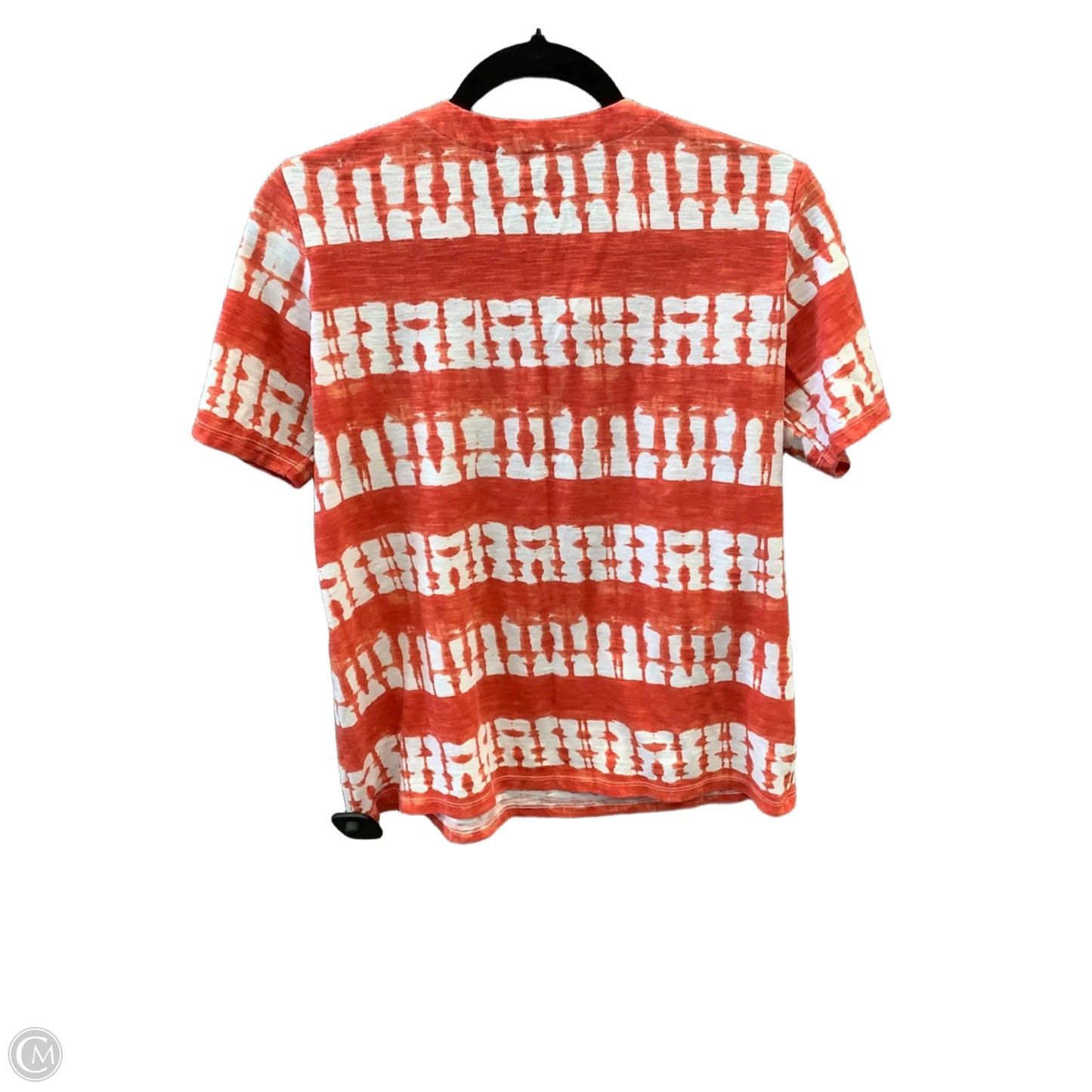 Top Short Sleeve By Allison Daley In Orange, Size: Sp