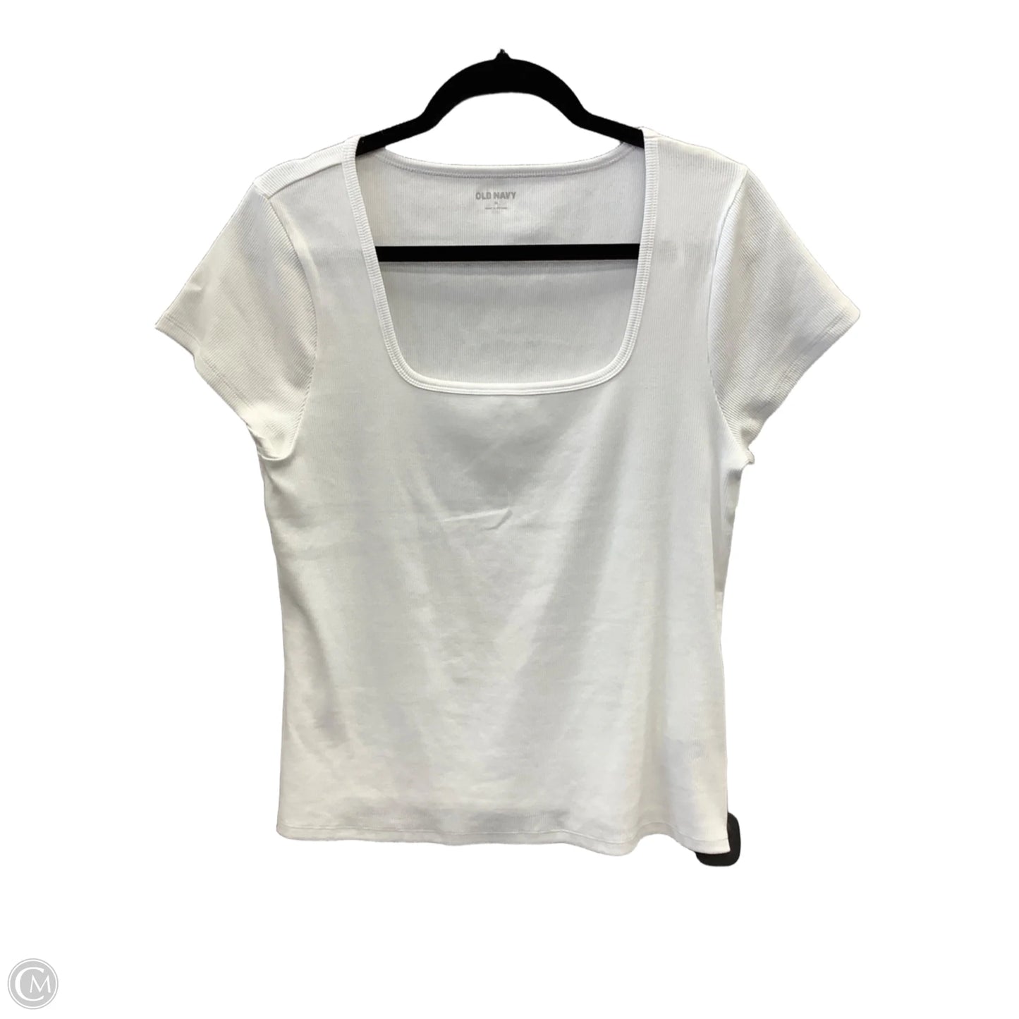 Top Short Sleeve Basic By Old Navy In White, Size: Xl