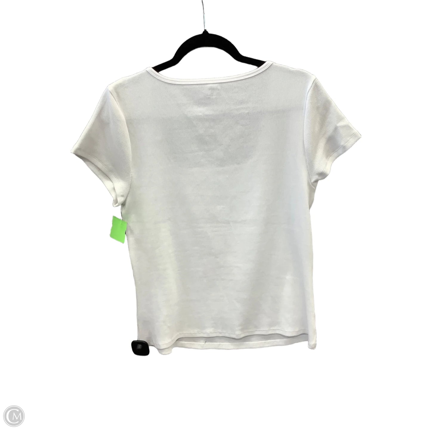 Top Short Sleeve Basic By Old Navy In White, Size: Xl