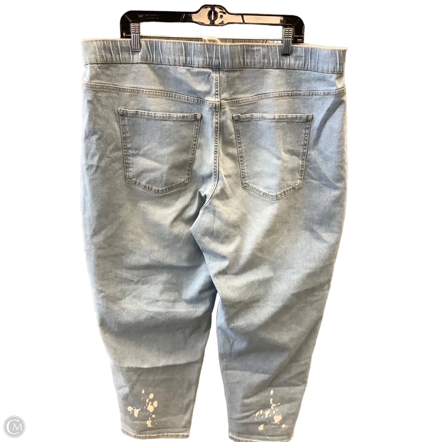 Jeans Boyfriend By Terra & Sky In Blue Denim, Size: 18