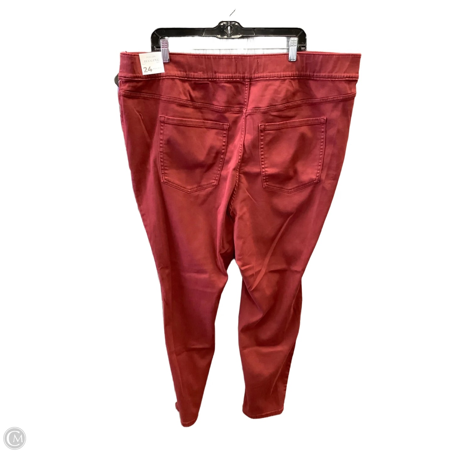Jeans Skinny By Lane Bryant In Red, Size: 24