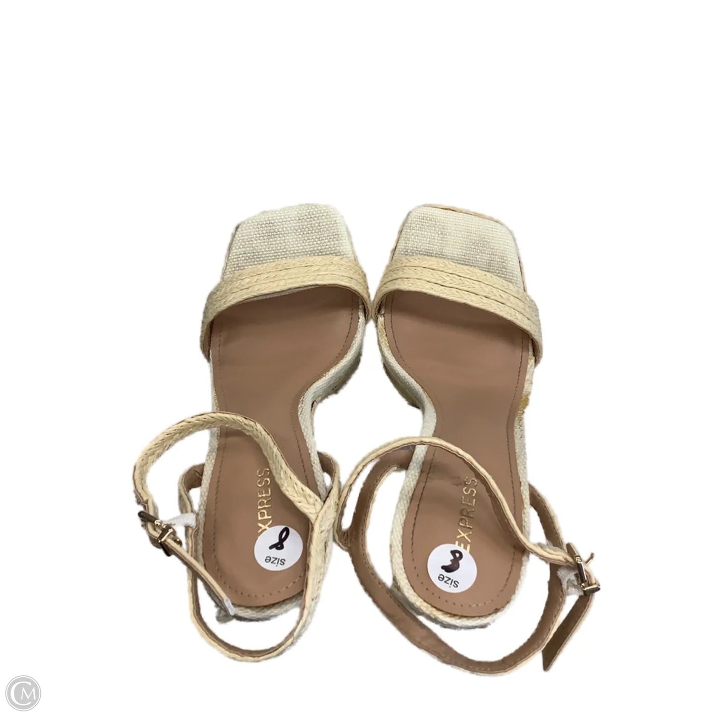 Shoes Heels Platform By Express In Tan, Size: 8