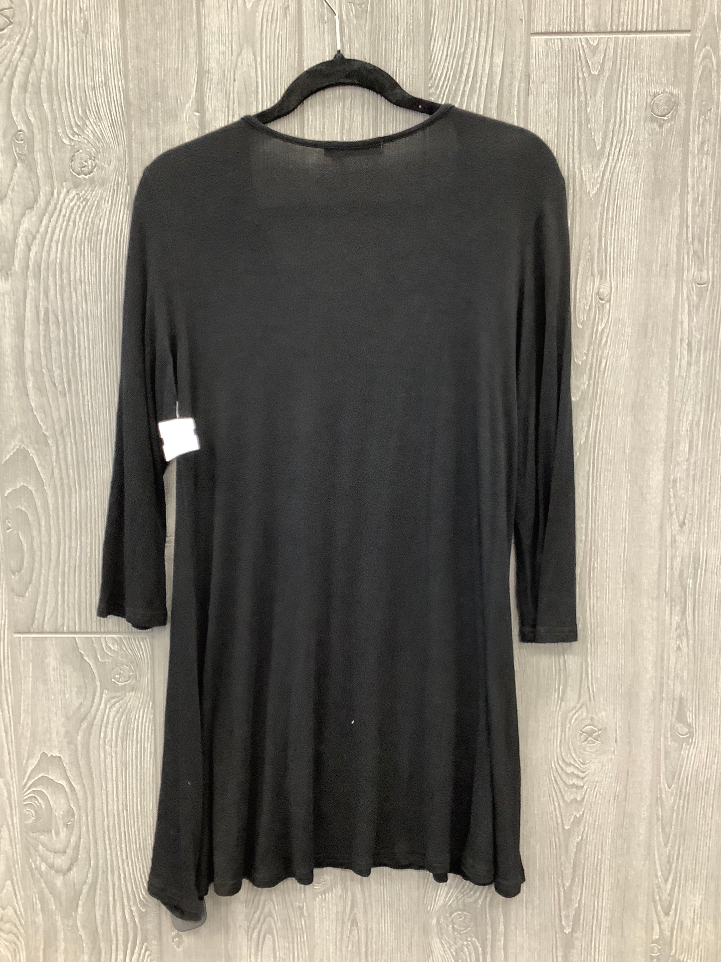 Tunic Long Sleeve By Clothes Mentor In Black, Size: L