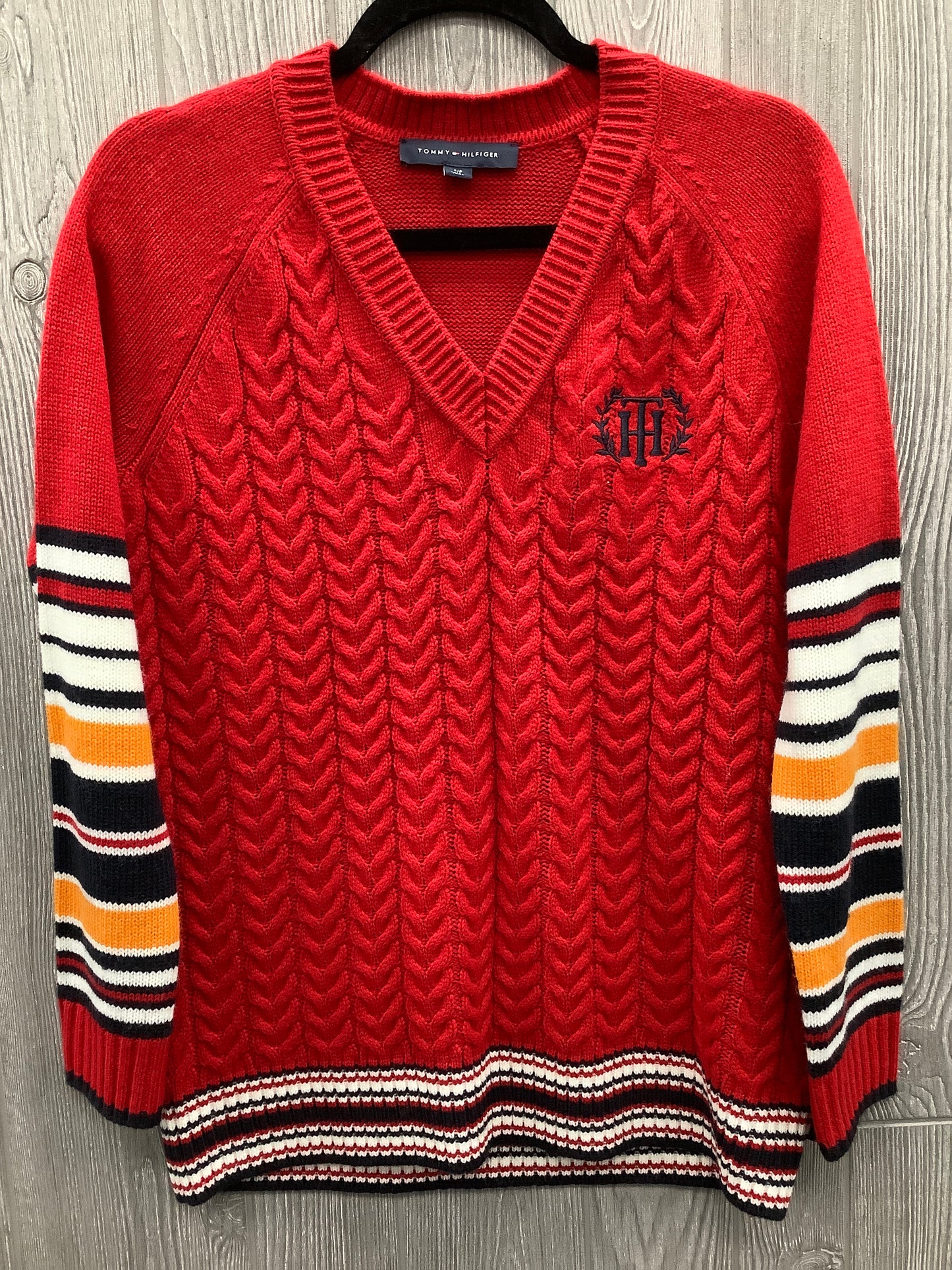 Sweater By Tommy Hilfiger In Red, Size: Sp