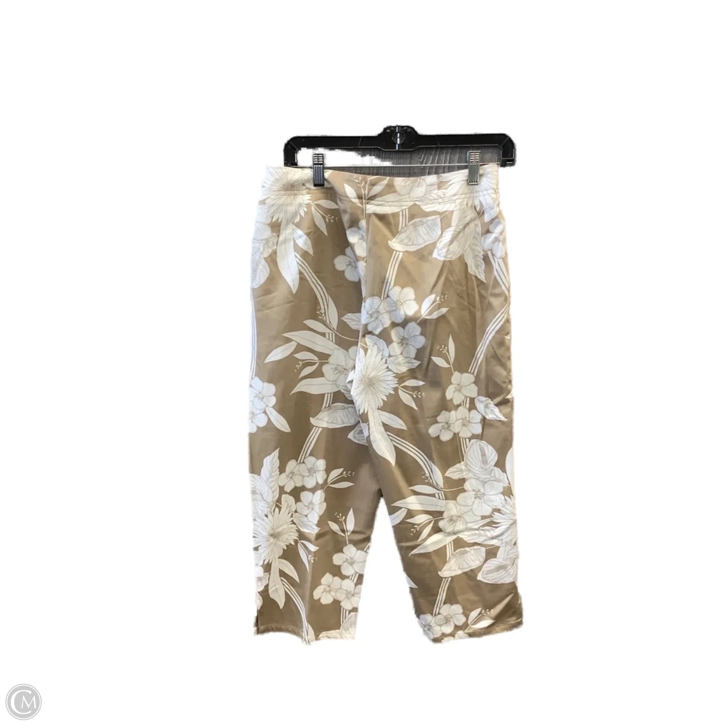 Capris By Liz Claiborne In Tan & White, Size: 8