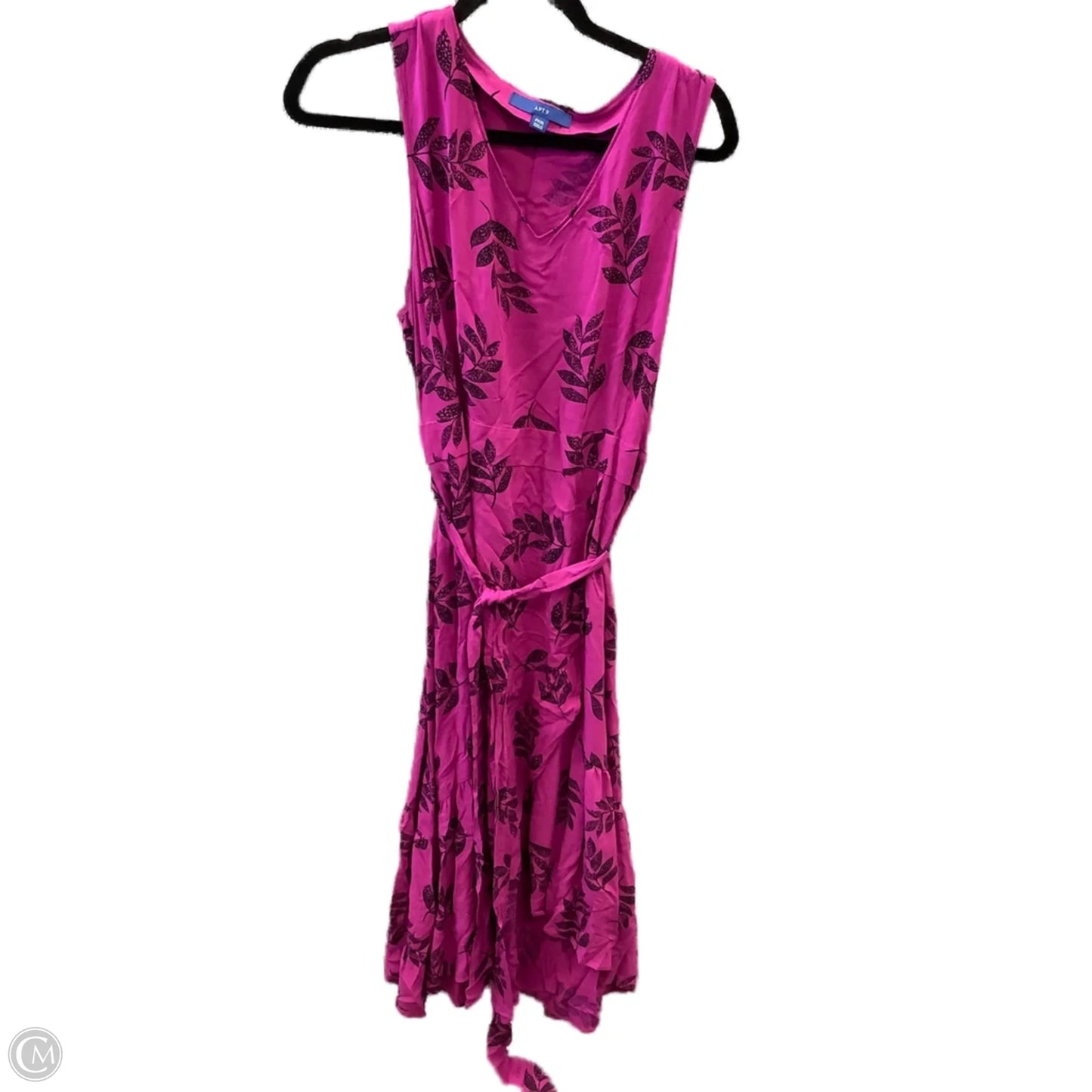 Dress Casual Midi By Apt 9 In Purple, Size: Xxl