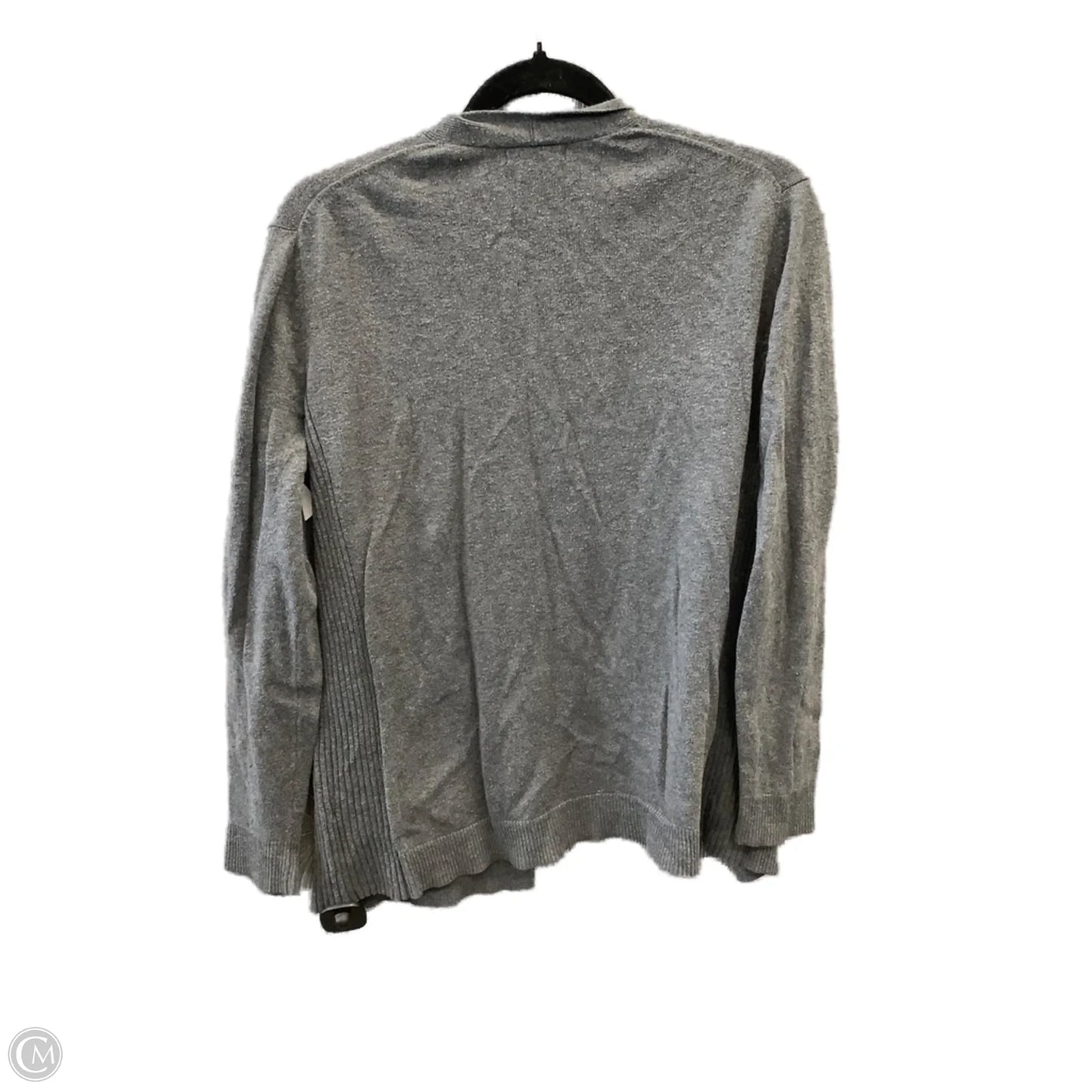 Sweater Cardigan By Gap In Grey, Size: M