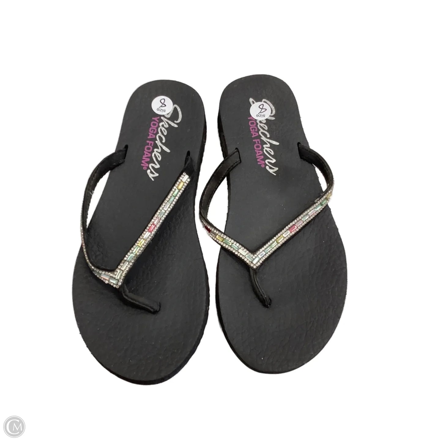 Sandals Flip Flops By Skechers In Black, Size: 8
