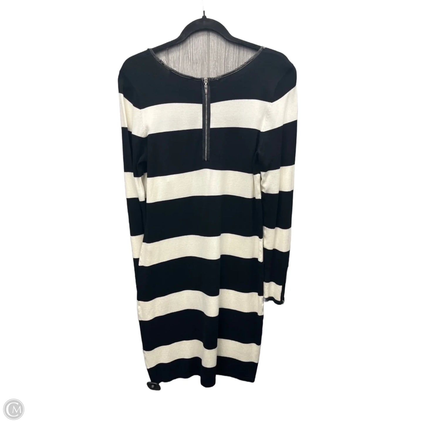 Dress Casual Midi By Inc In Black & White, Size: M