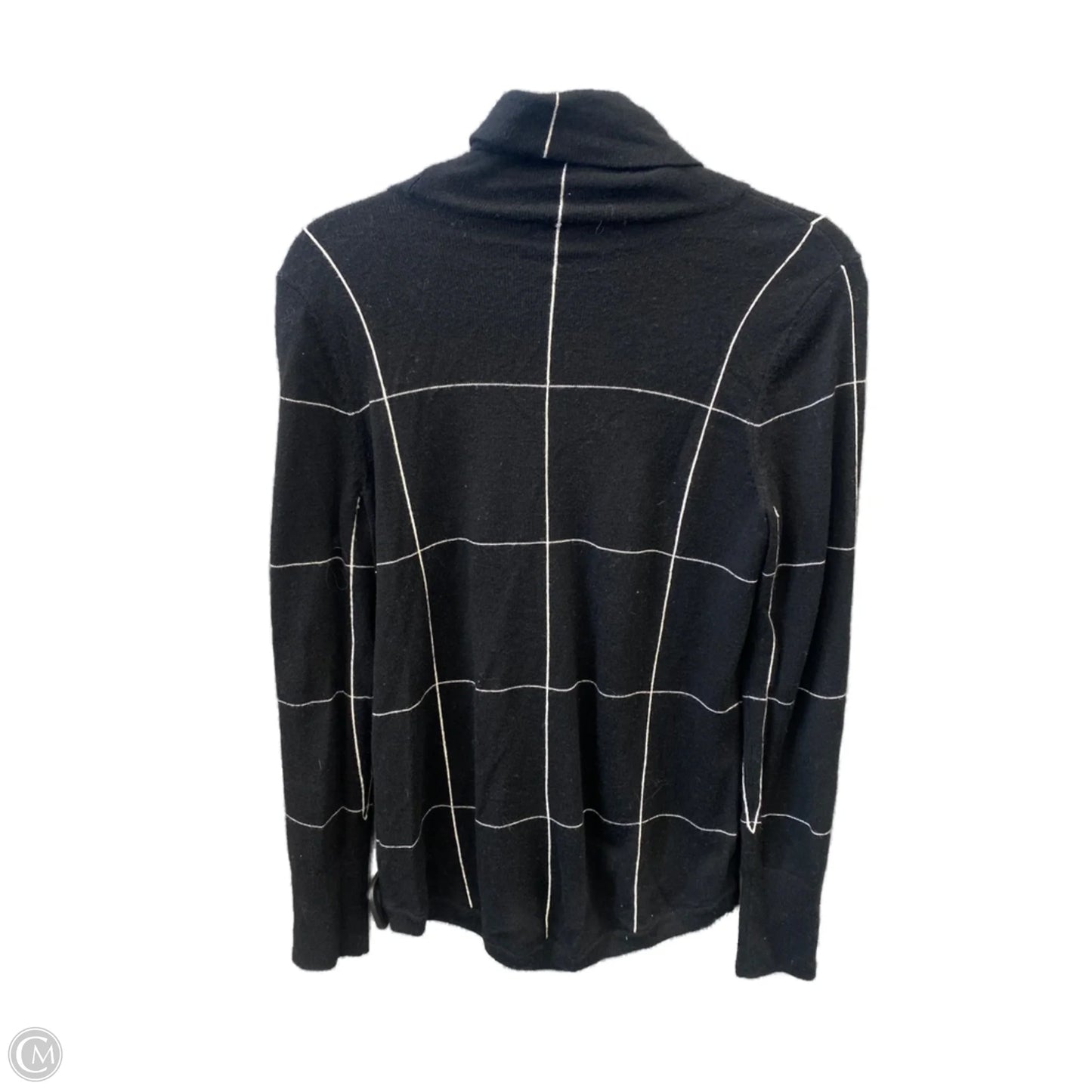 Sweater By Clothes Mentor In Black & White, Size: M