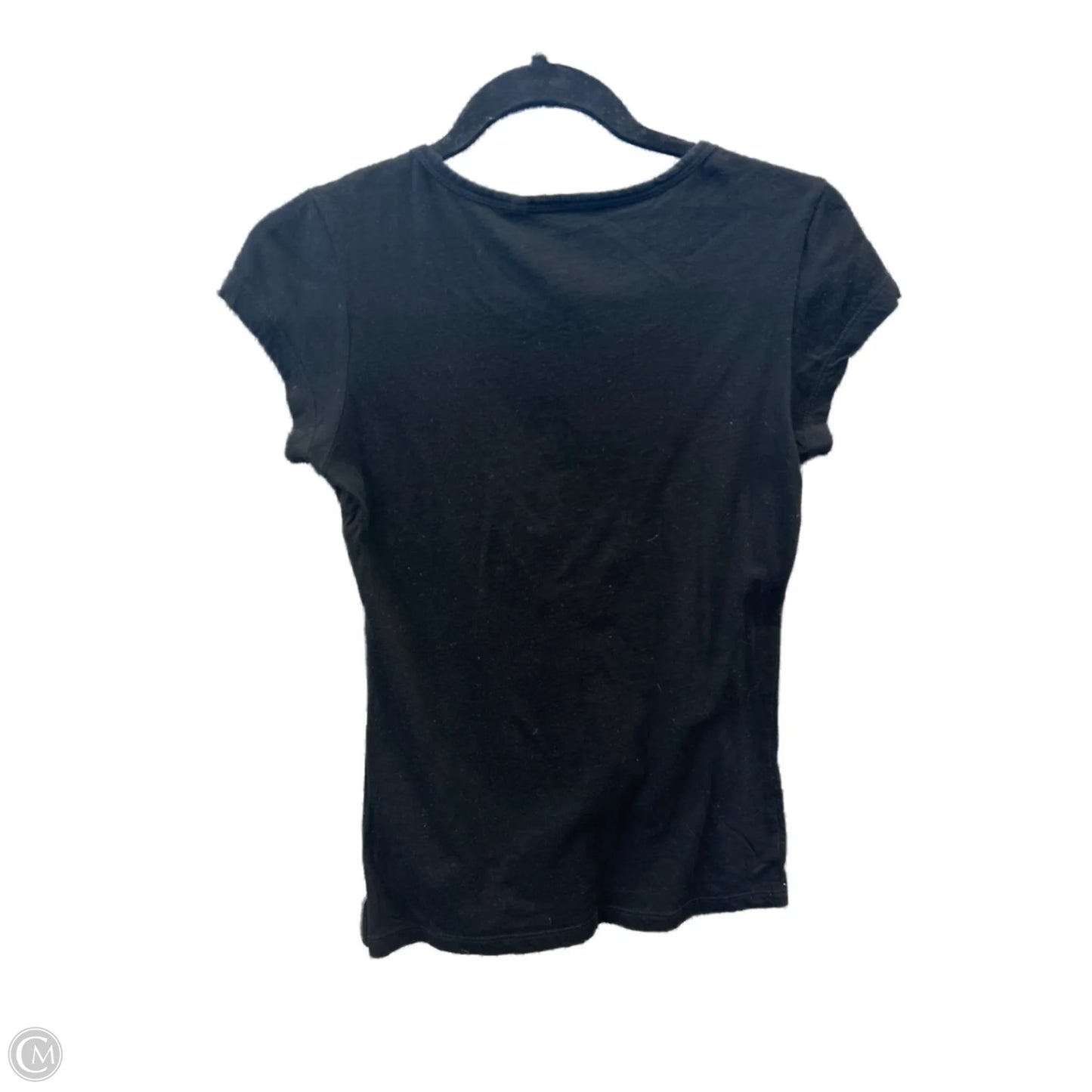 Top Short Sleeve By Guess In Black, Size: S
