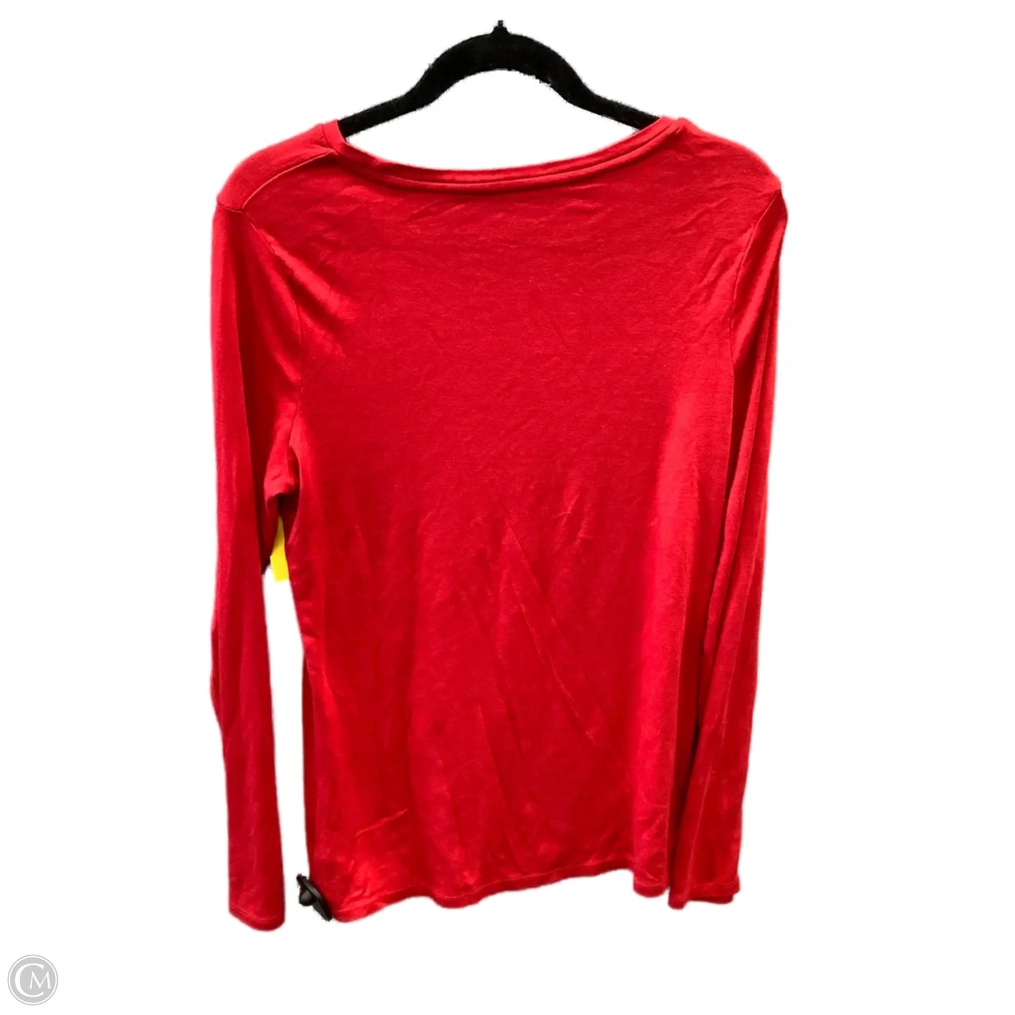 Top Long Sleeve Basic By A New Day In Red, Size: L