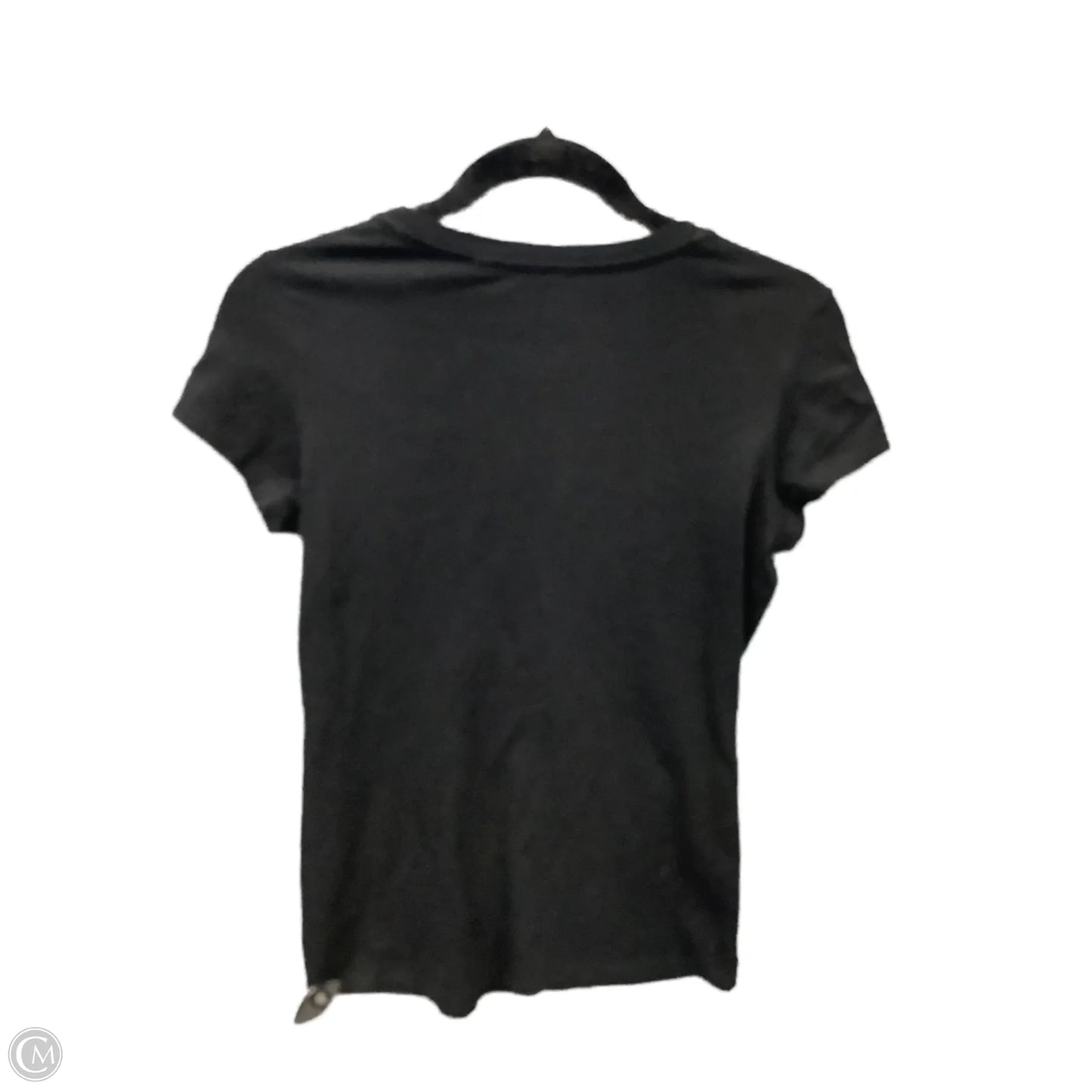 Top Short Sleeve By Guess In Black, Size: M