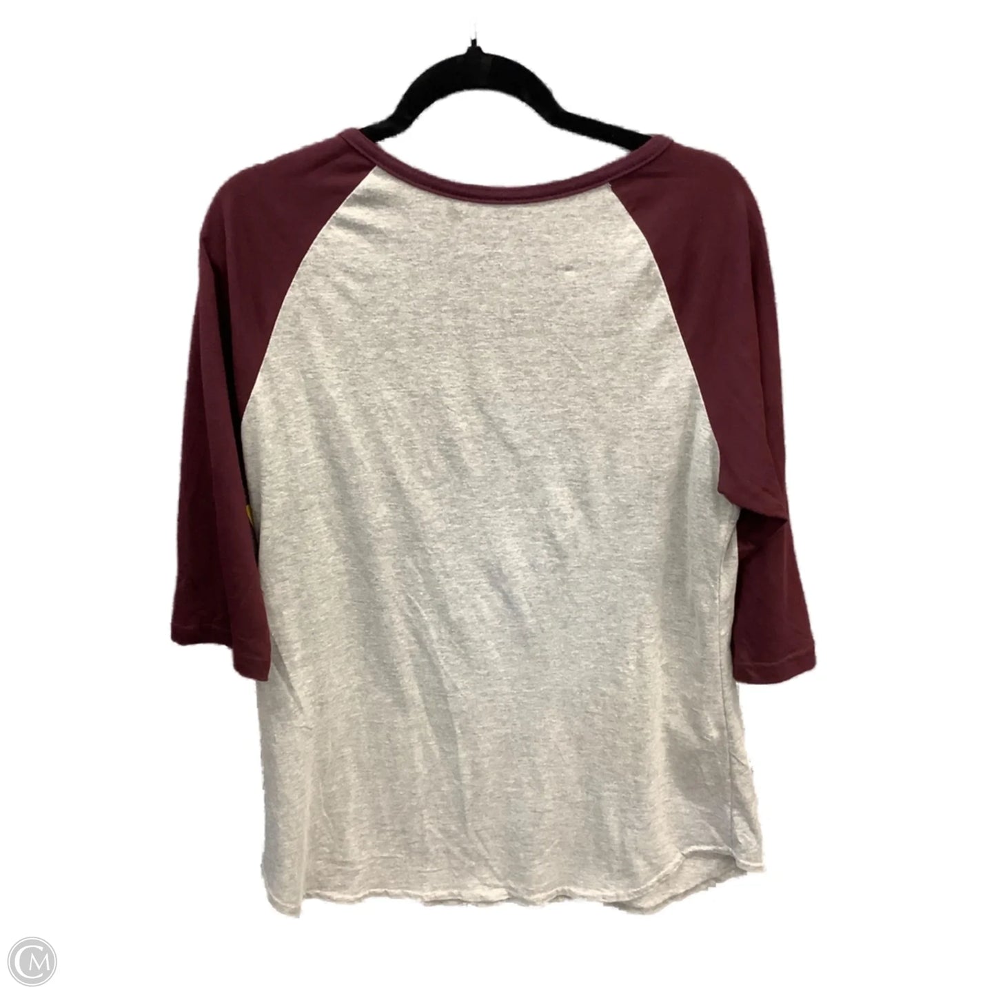 Top 3/4 Sleeve By Clothes Mentor In Grey, Size: L